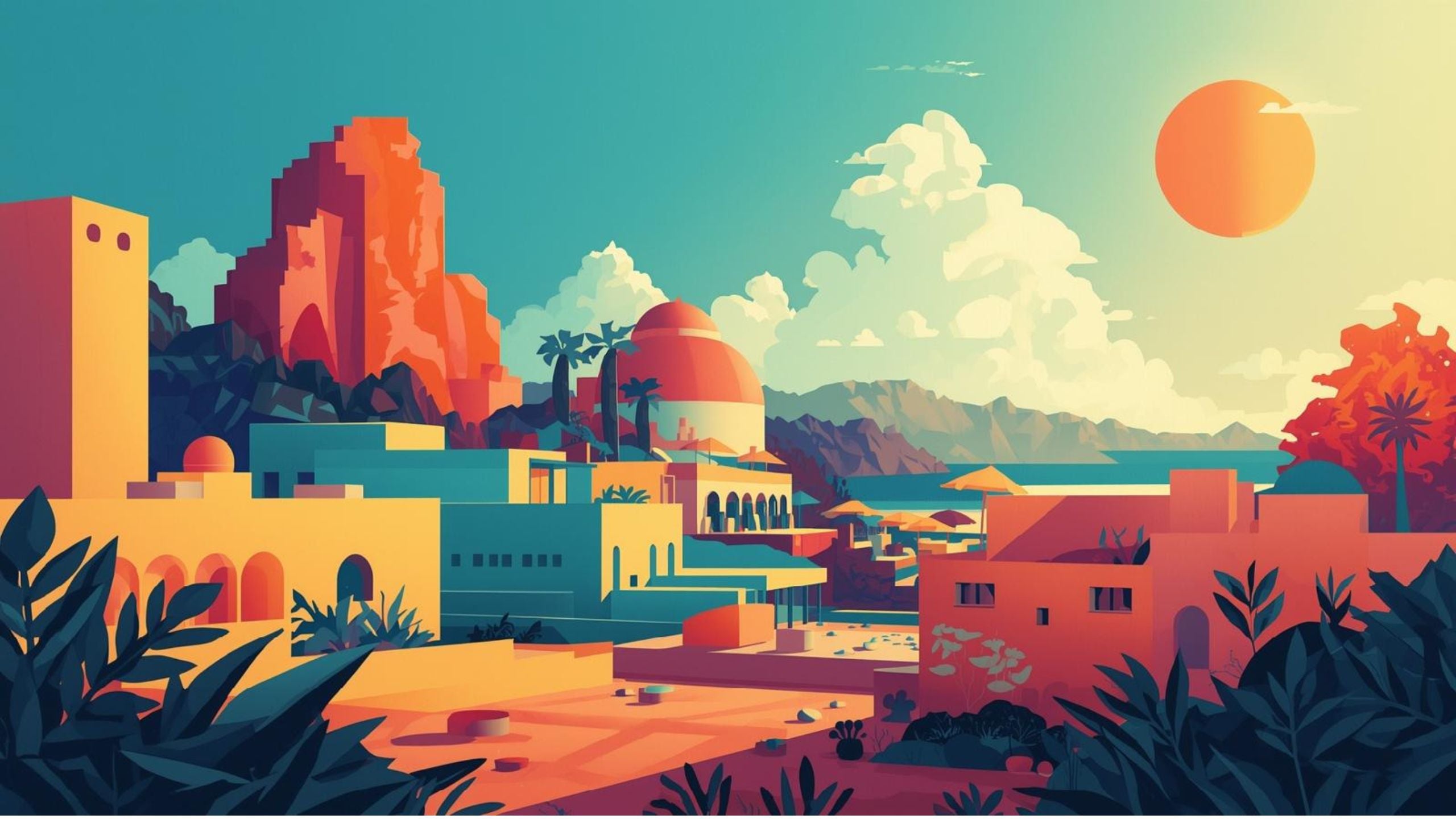Modern Retro Travel Posters