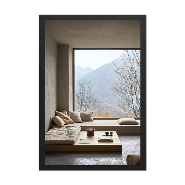 Mountain Window – Minimalist Interior