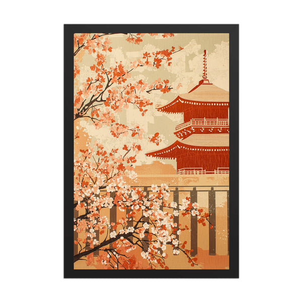 Kyoto Blossom – Mid-Century Temple