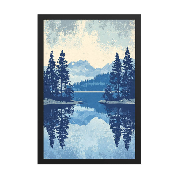 Lake Tahoe Reflections – Vintage Landscape