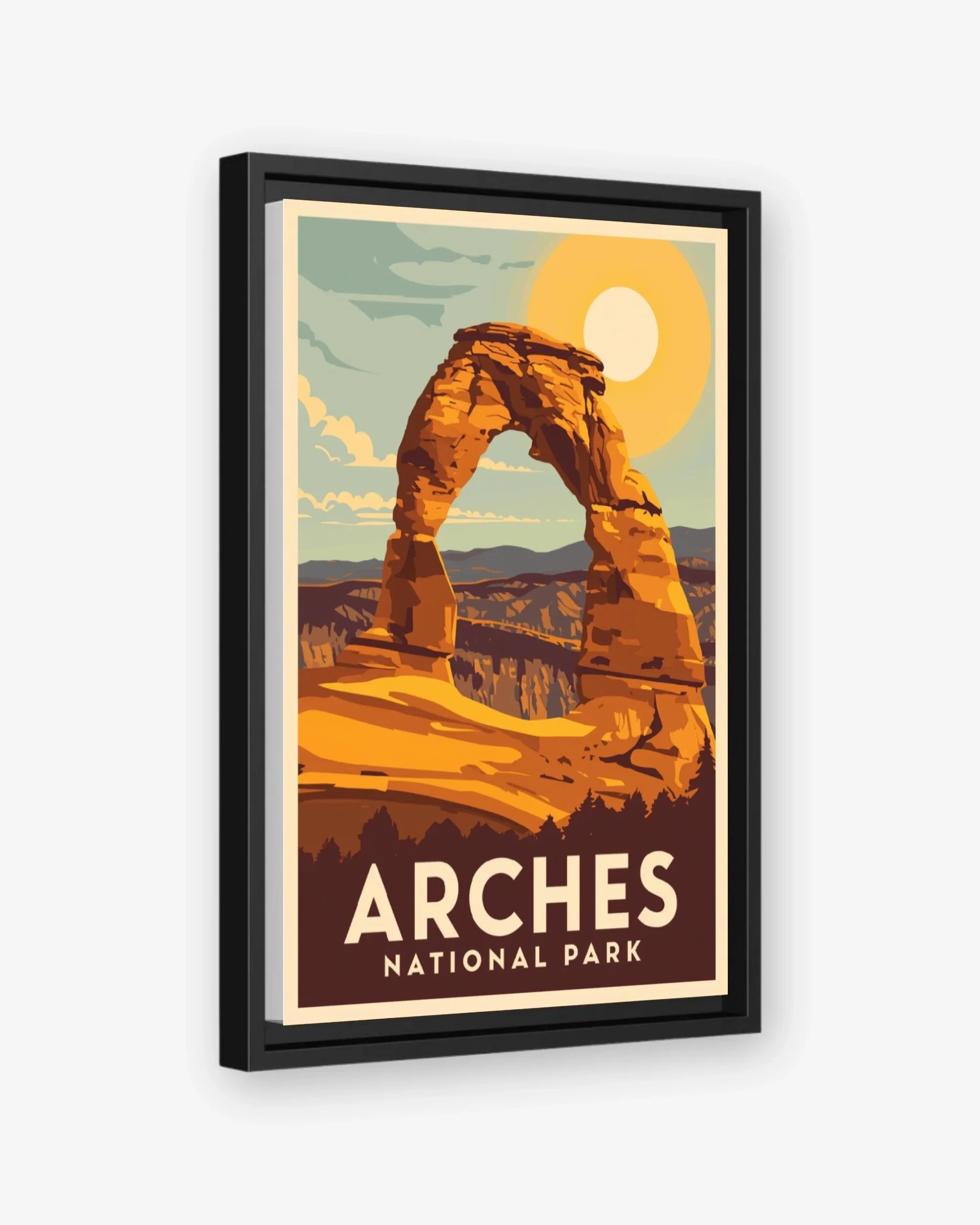 Arches_National_Park_USA canvas with black frame