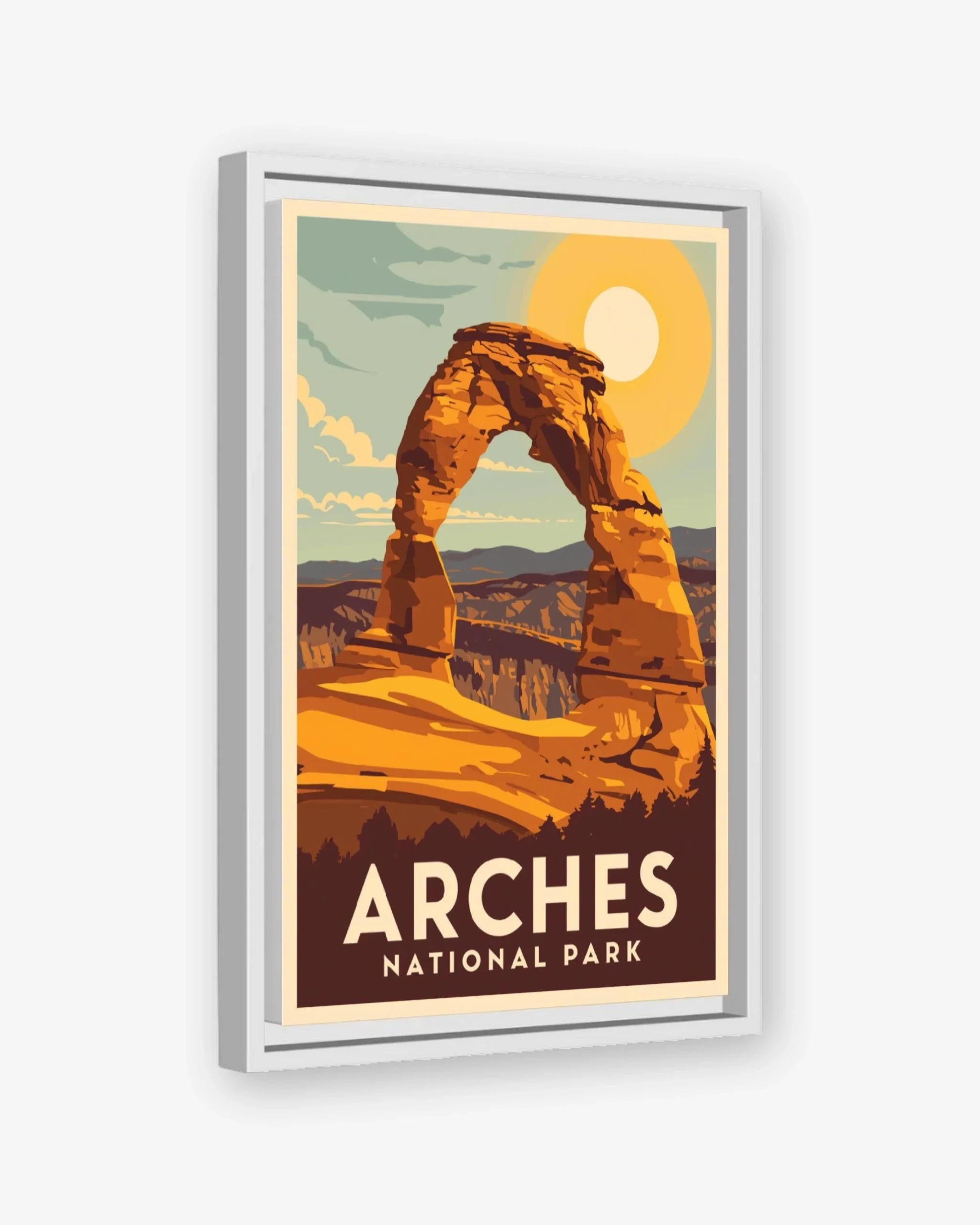 Arches_National_Park_USA canvas with white frame