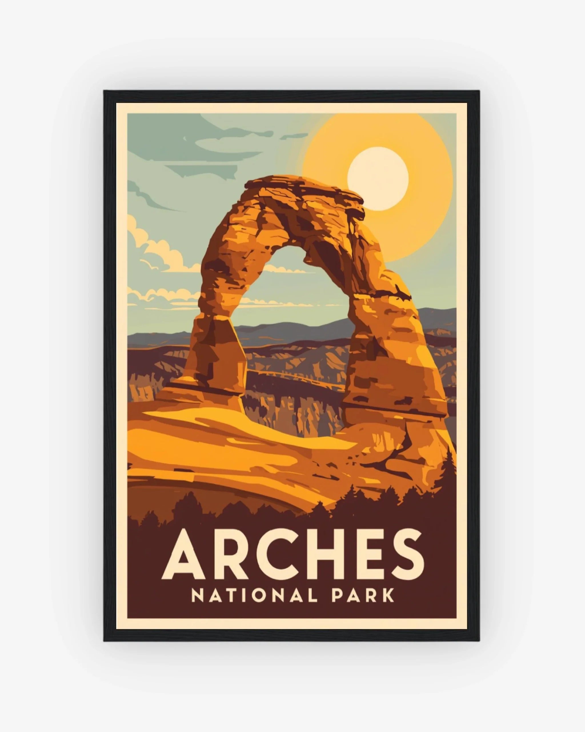 Arches_National_Park_USA poster with black frame