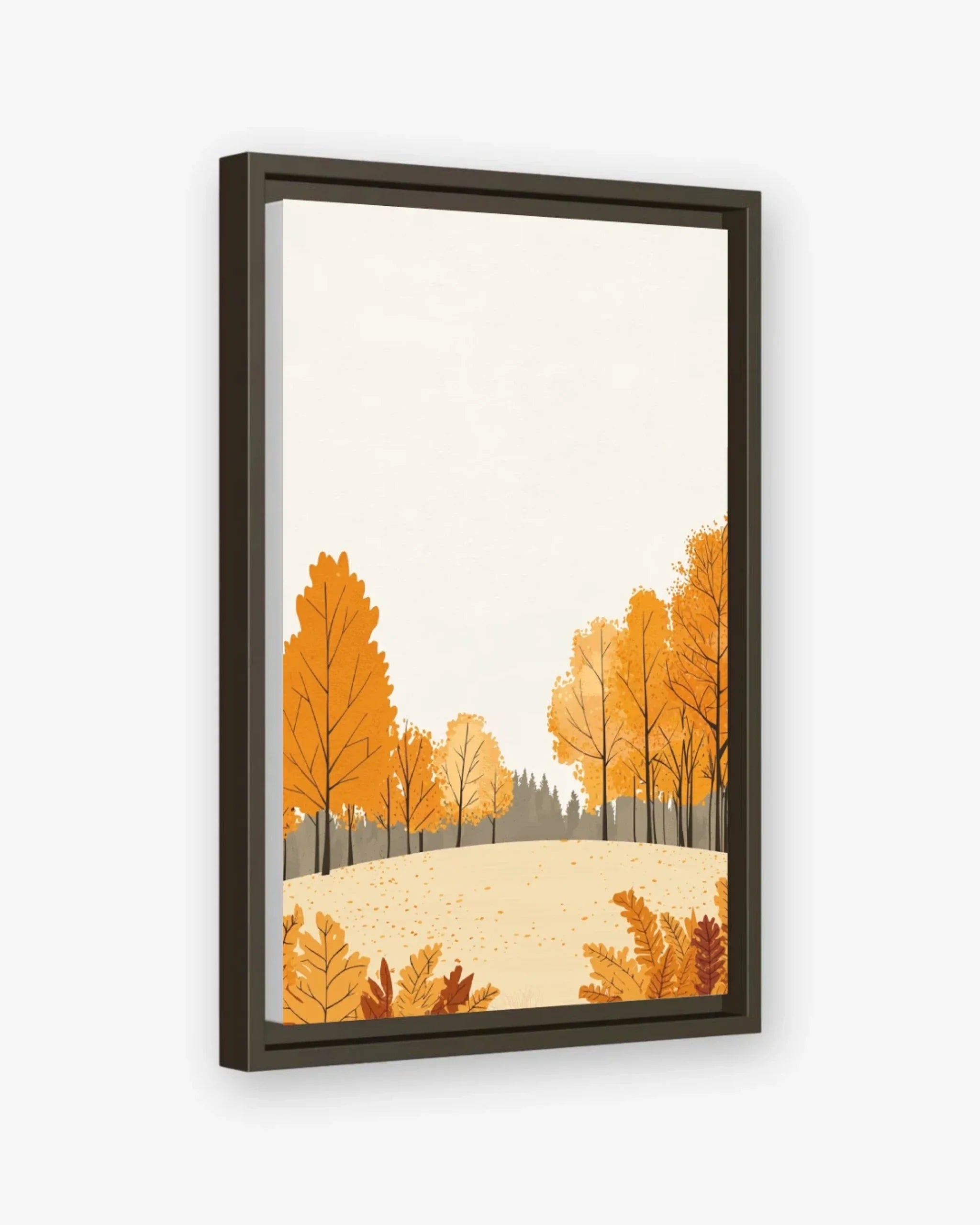 Autumn Field Canvas Espresso Frame Nomad Haus