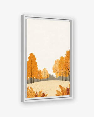 Autumn Field Canvas White Frame Nomad Haus