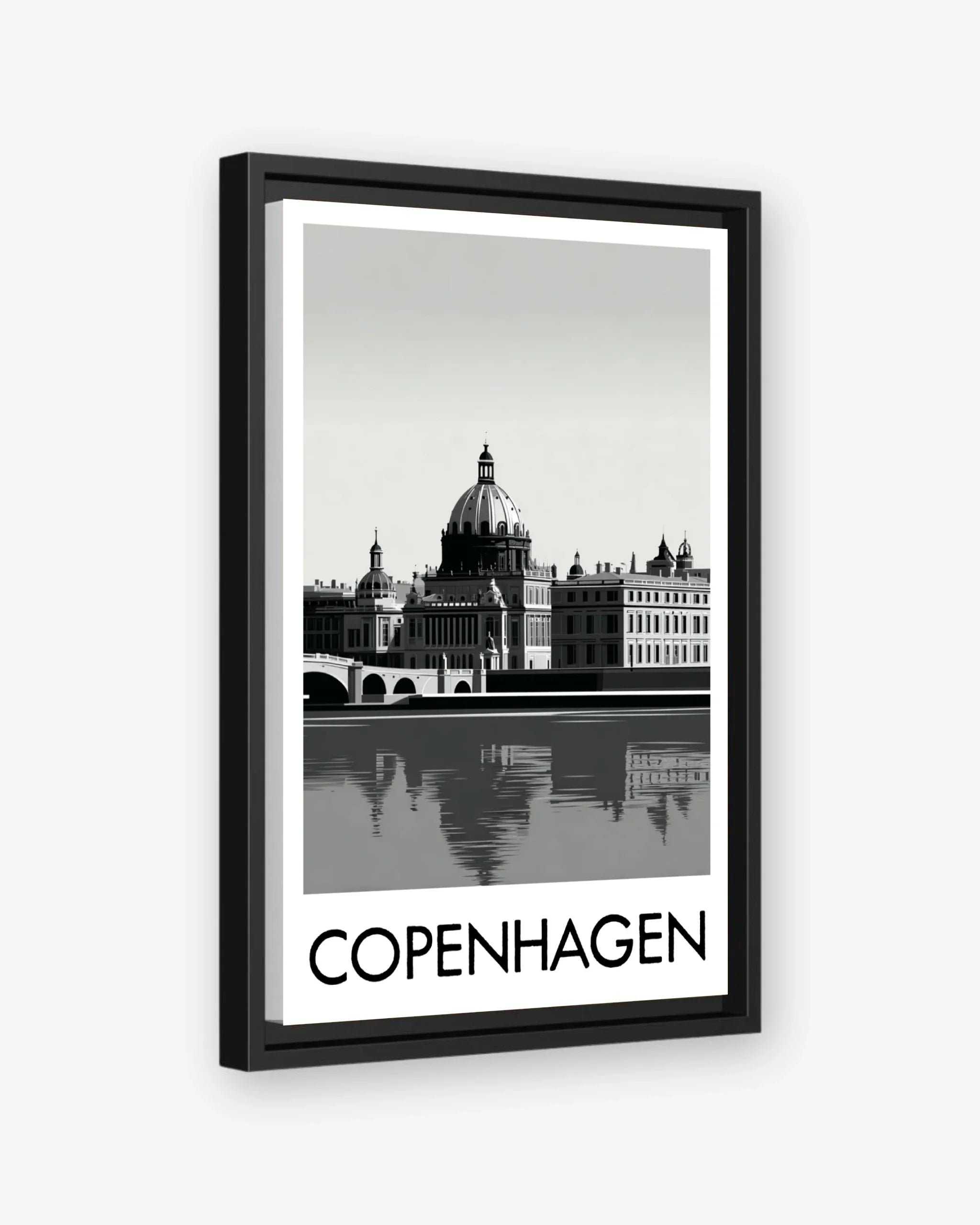 Copenhagen black frame canvas
