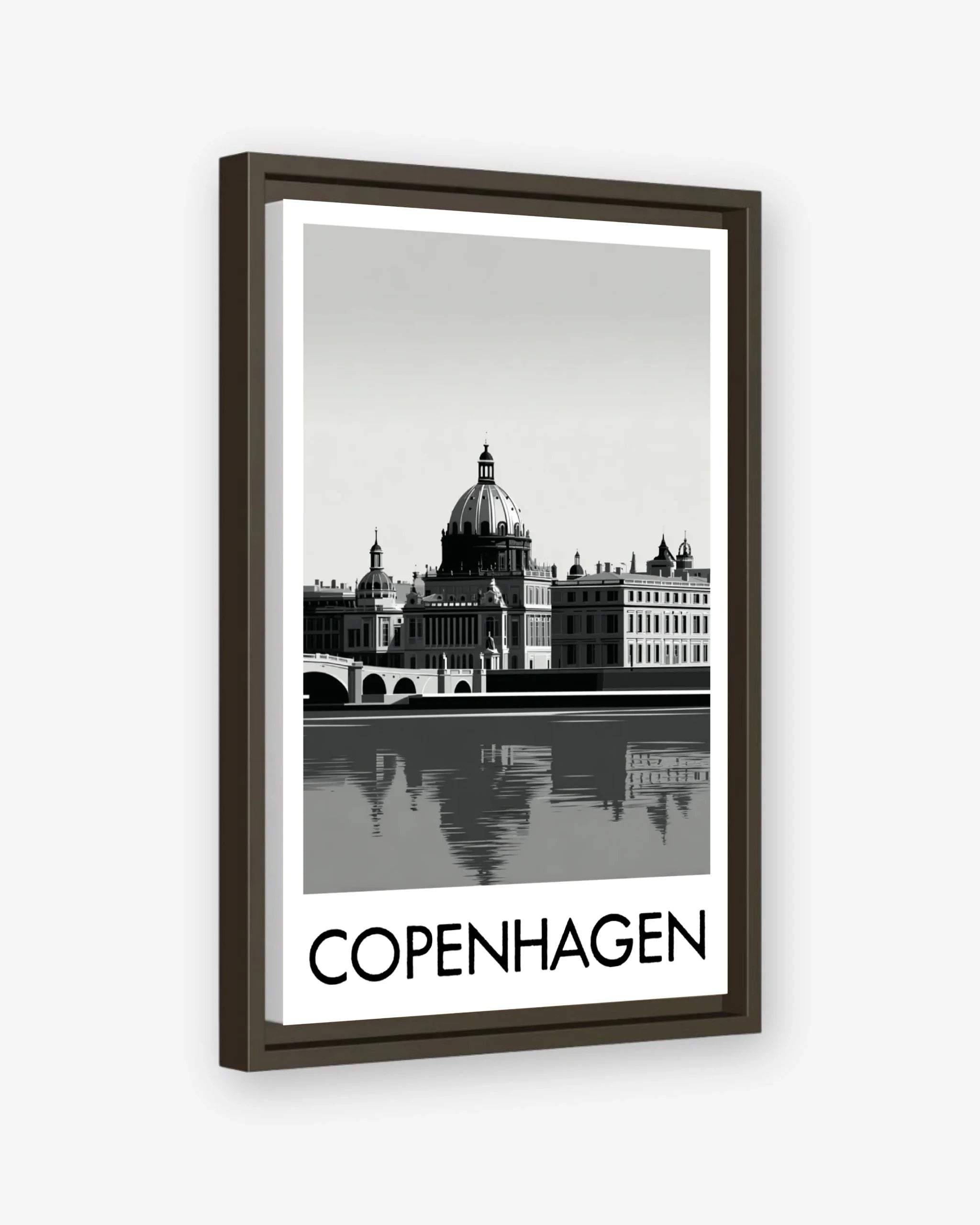 Copenhagen espresso frame canvas
