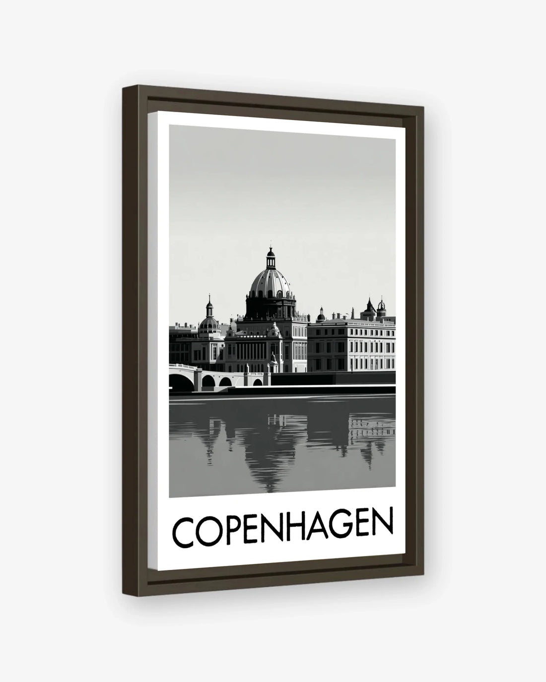 Copenhagen espresso frame canvas