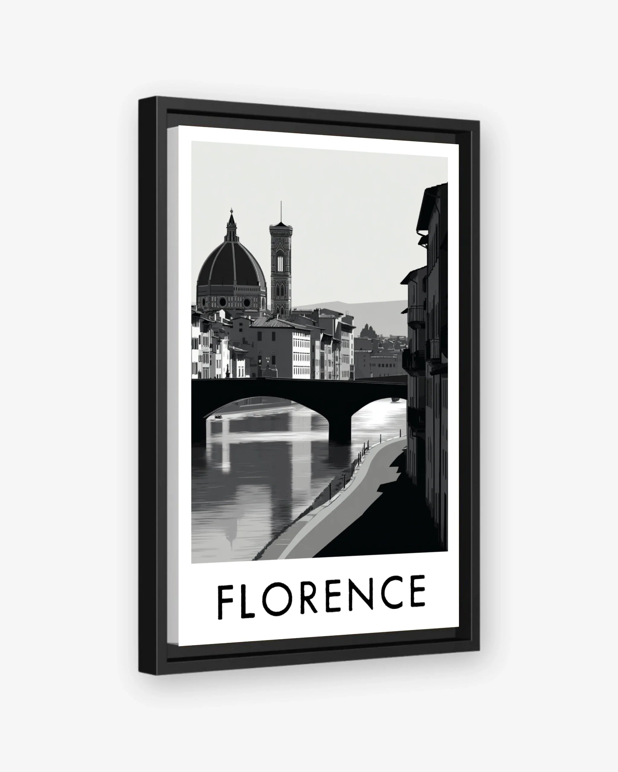 Florence black frame canvas