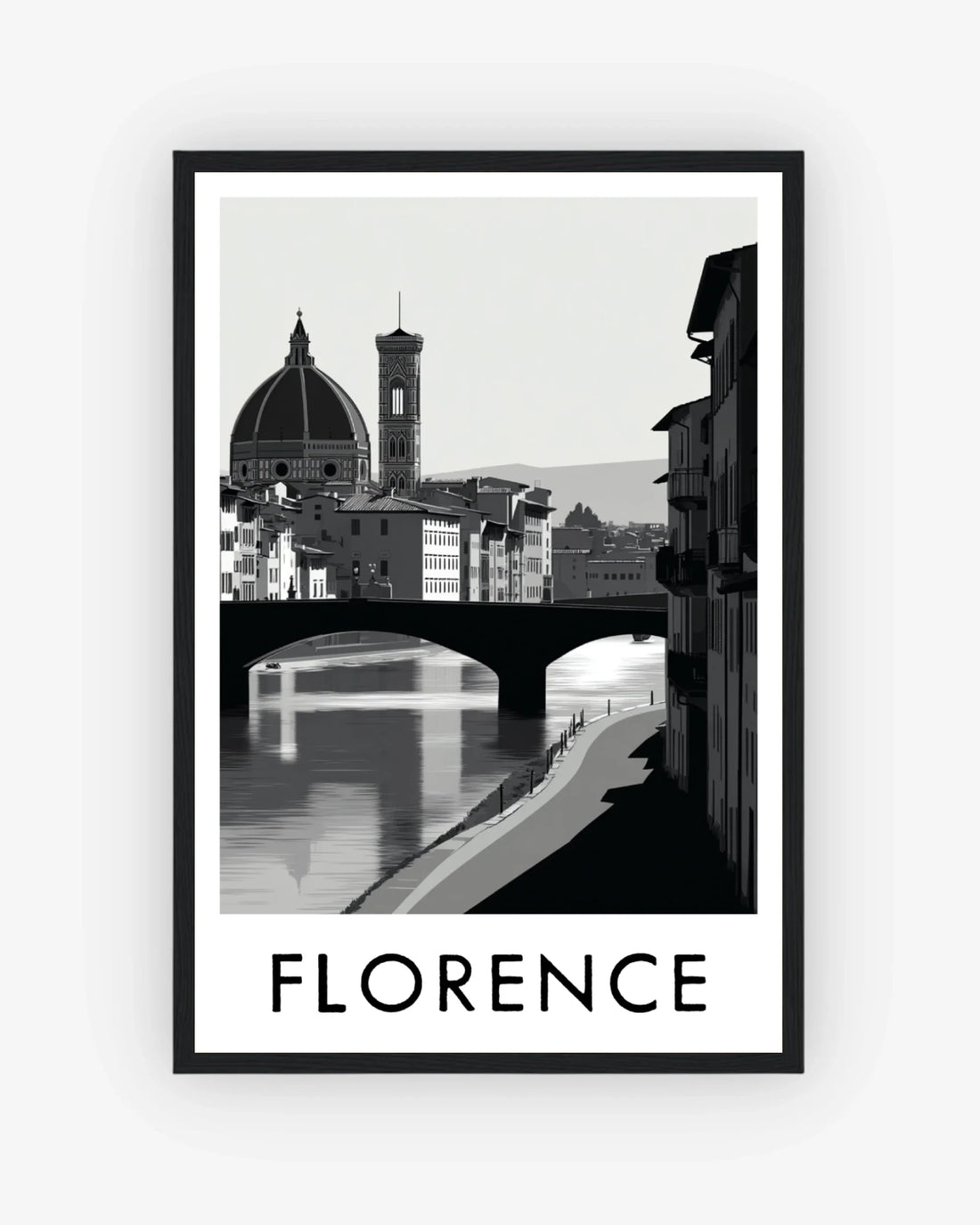 Florence black frame poster