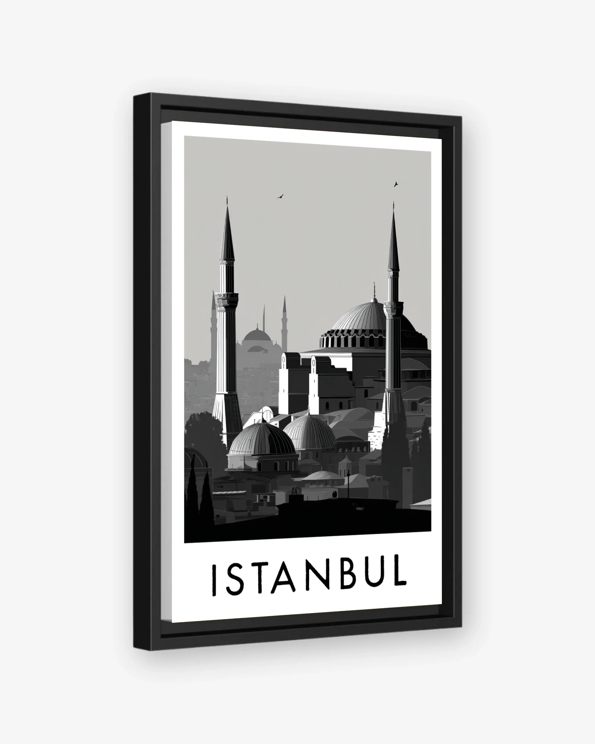 Istanbul black frame canvas