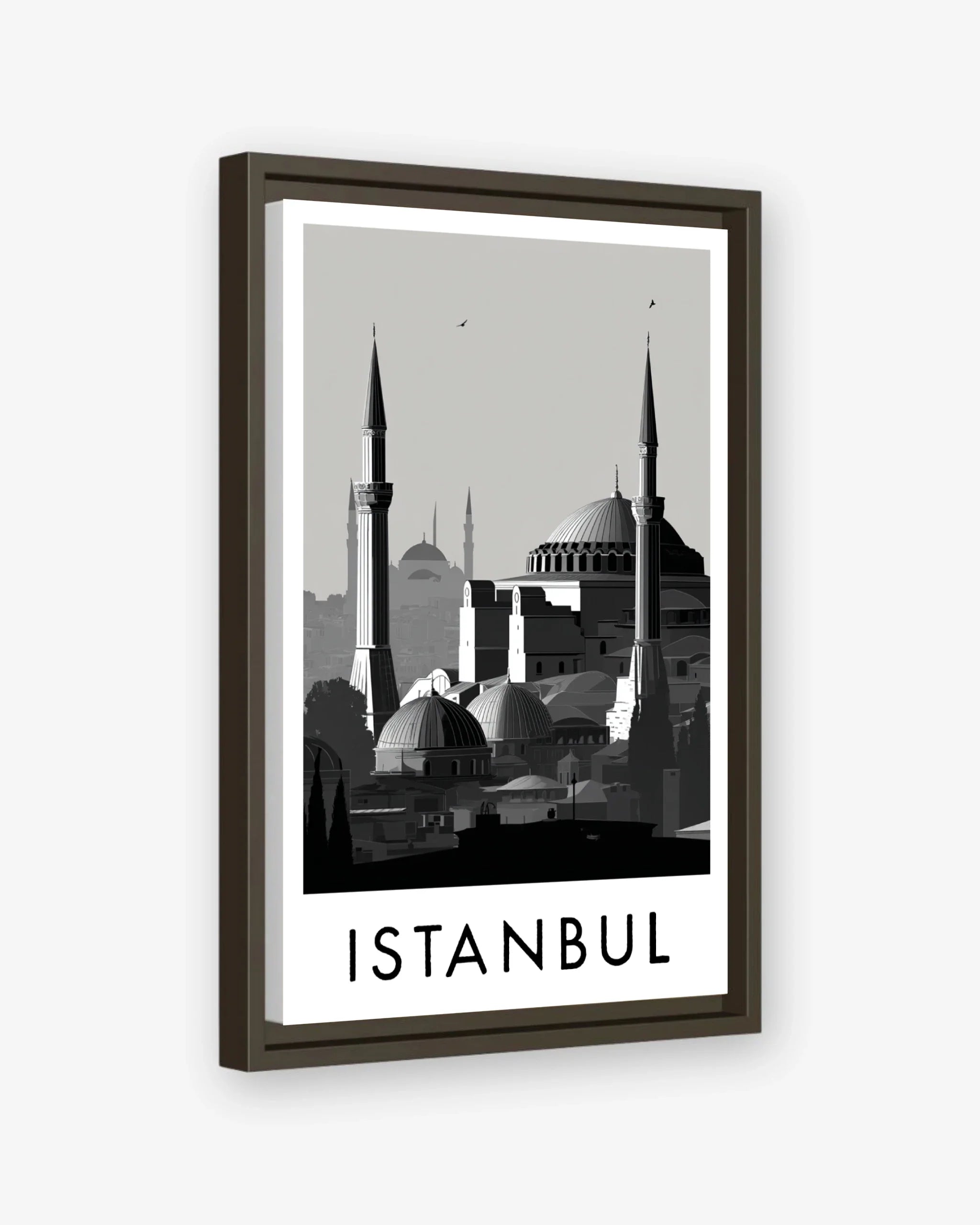 Istanbul espresso frame canvas