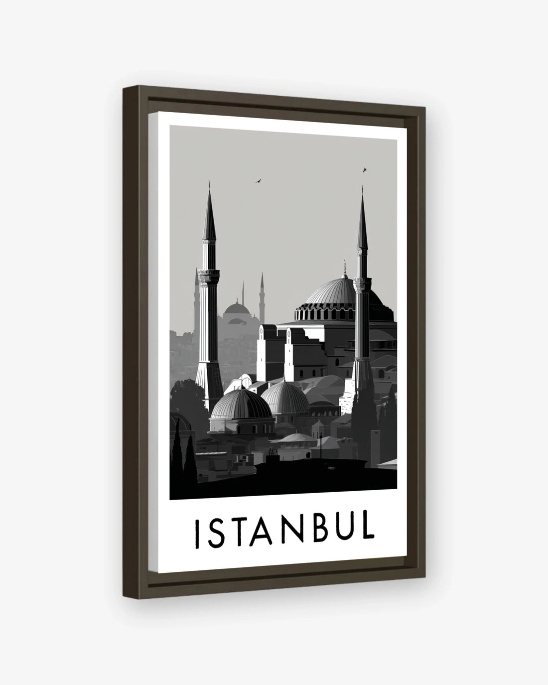 Istanbul espresso frame canvas