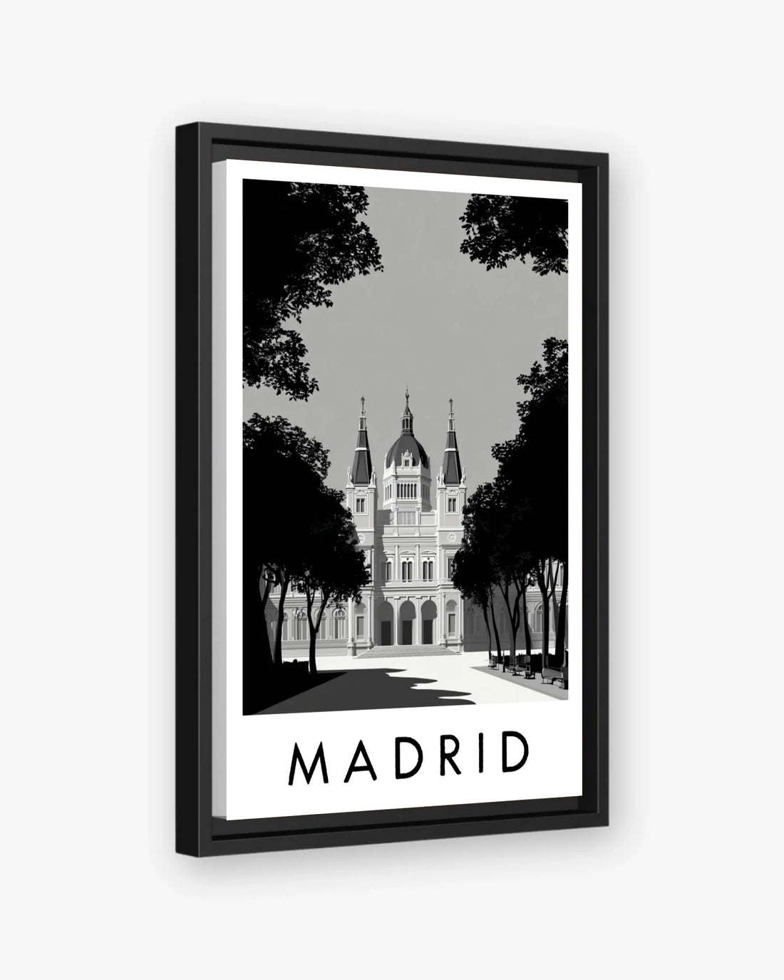 Madrid black frame canvas