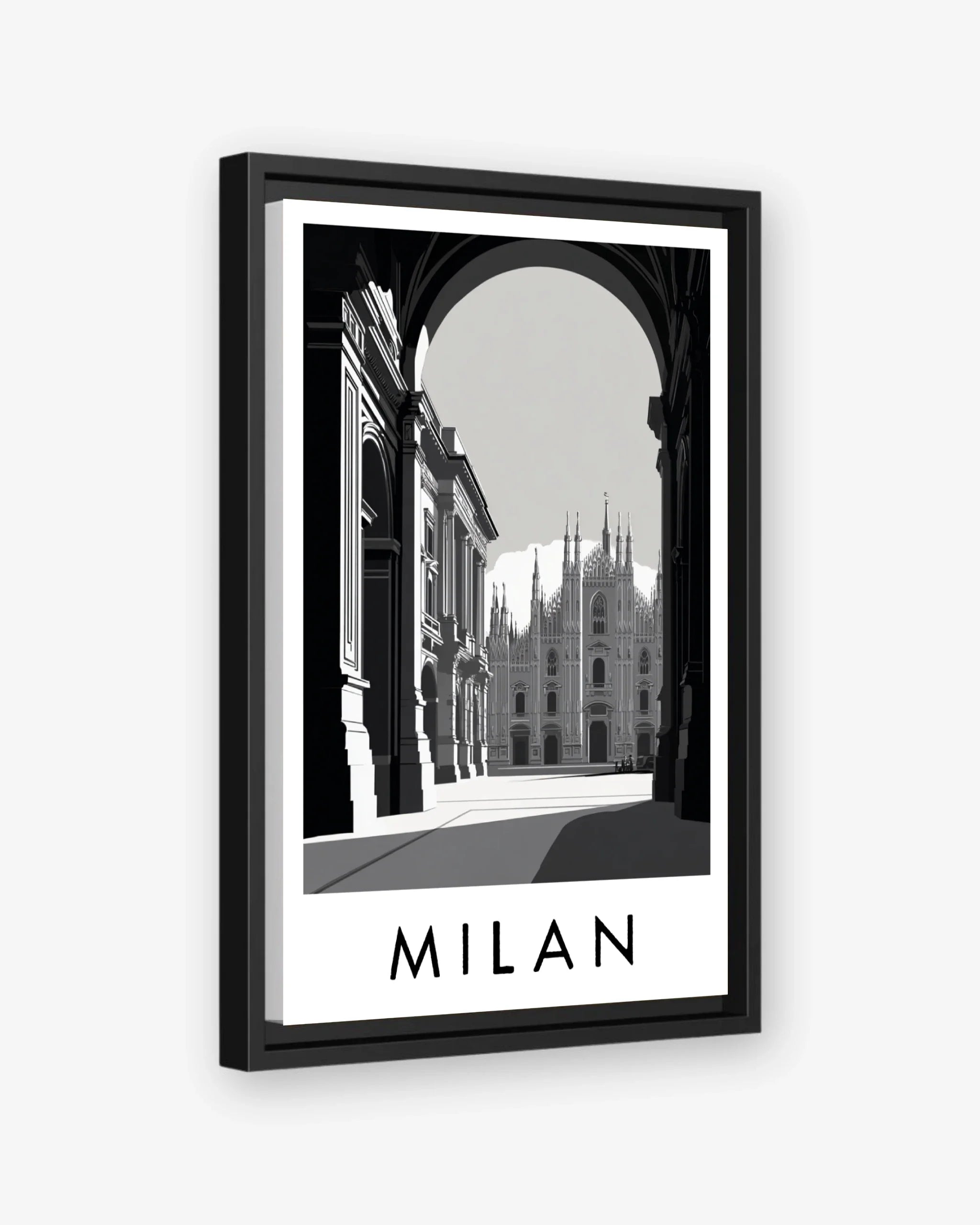 Milan black frame canvas
