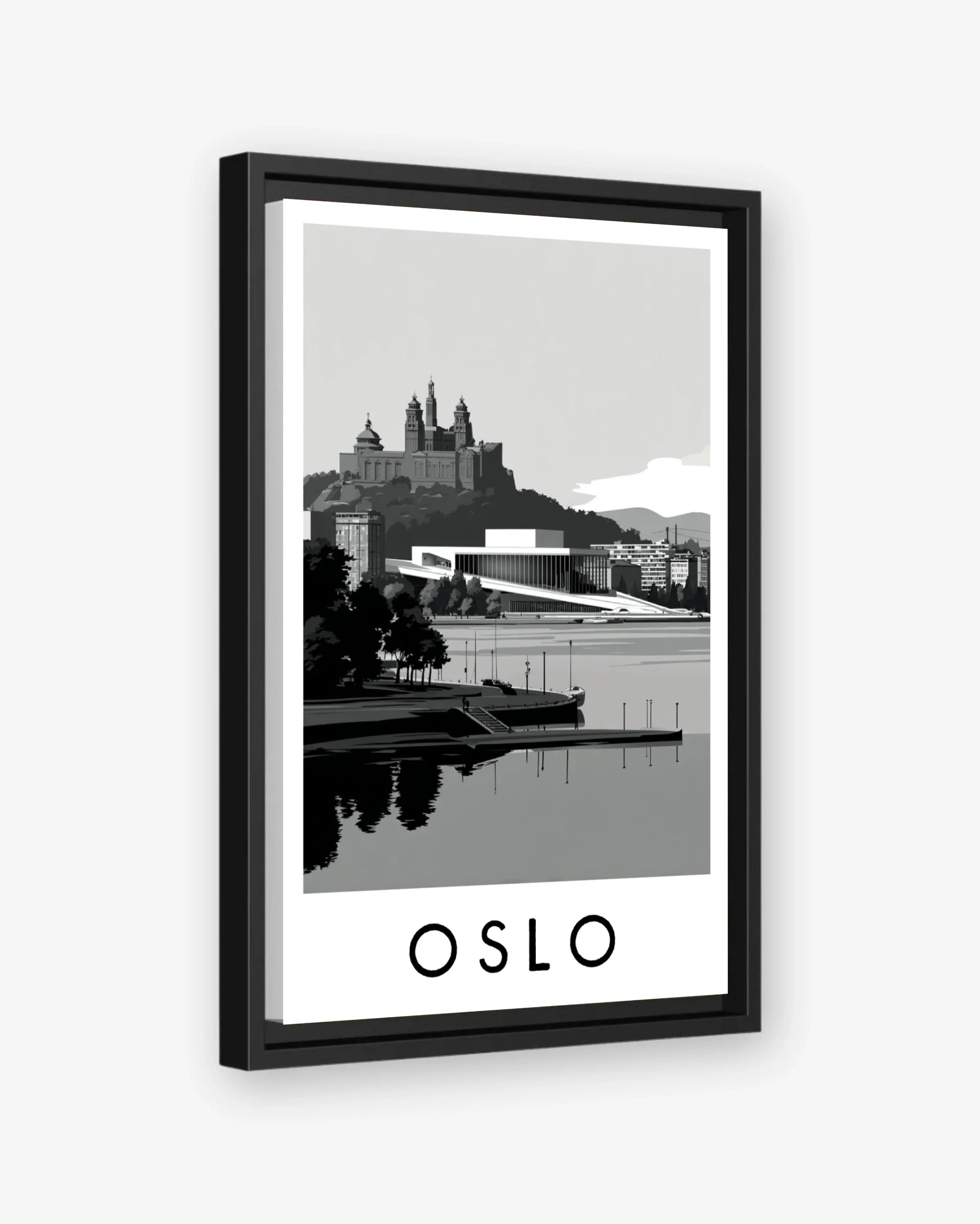 Oslo black frame canvas