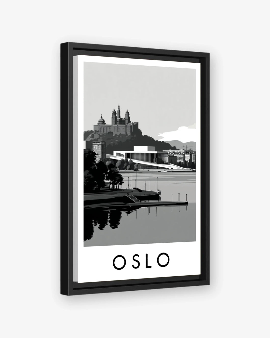 Oslo black frame canvas