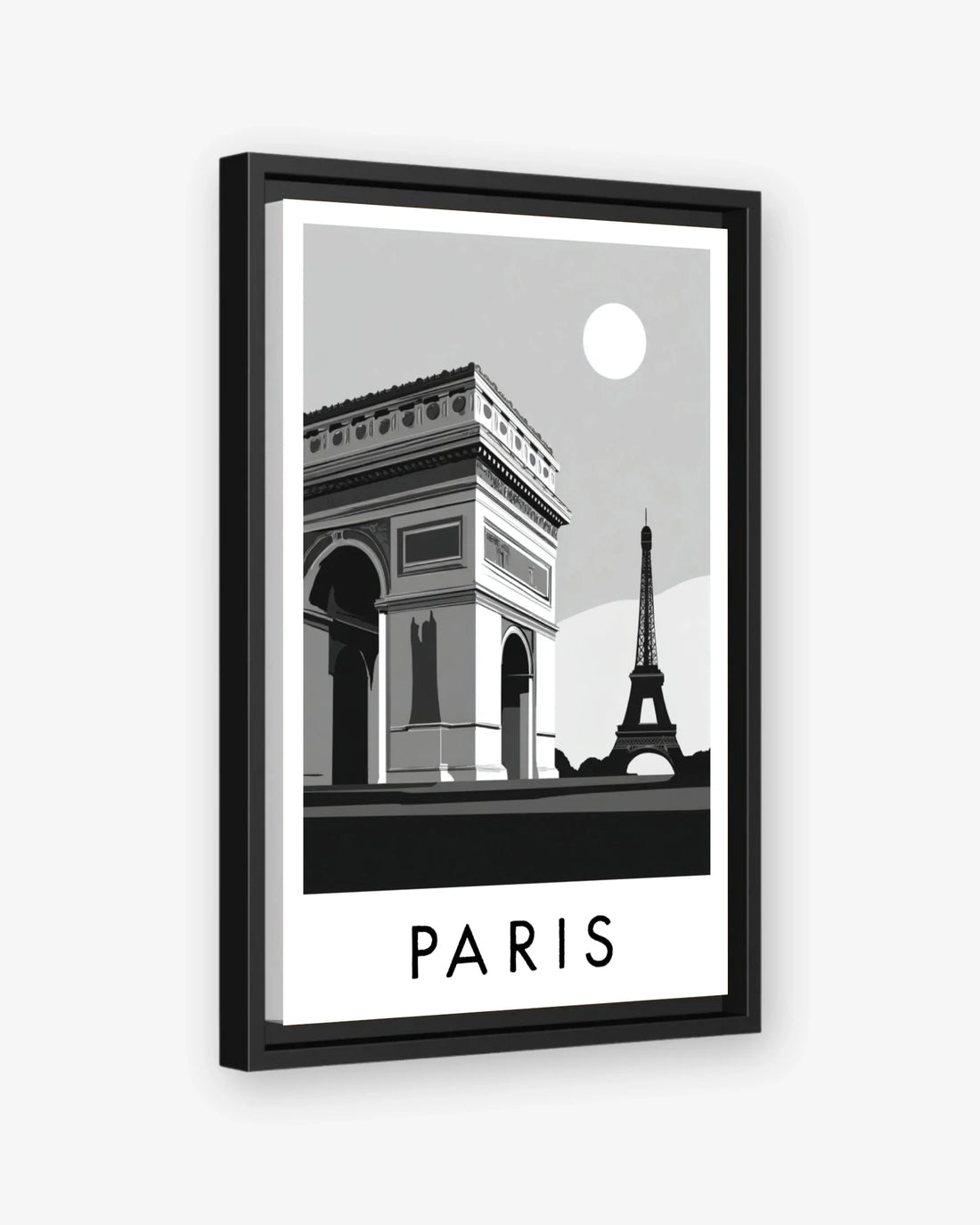 Paris black frame canvas