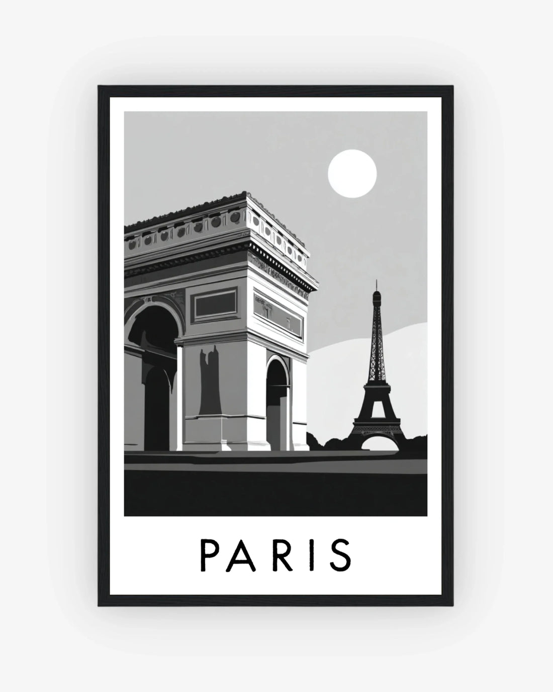 Paris black frame poster