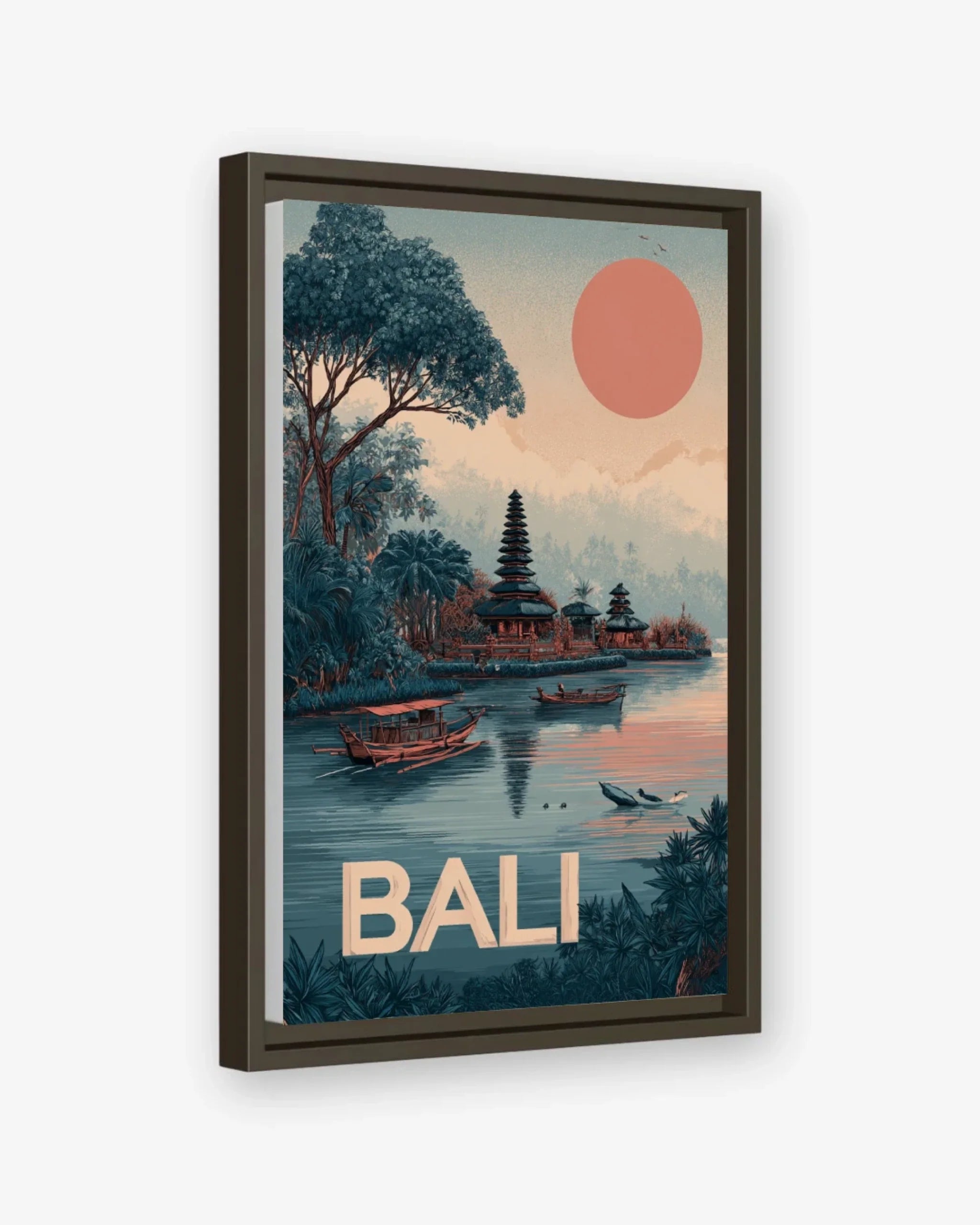 Bali, Indonesia Canvas Espresso Frame Nomad Haus