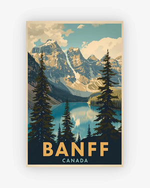 Banff Moraine Lake, Canada Poster Nomad Haus