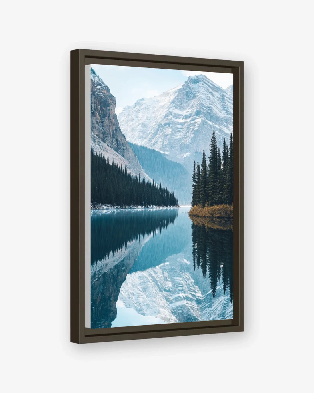 Banff Tranquility Canvas Espresso Frame Nomad Haus