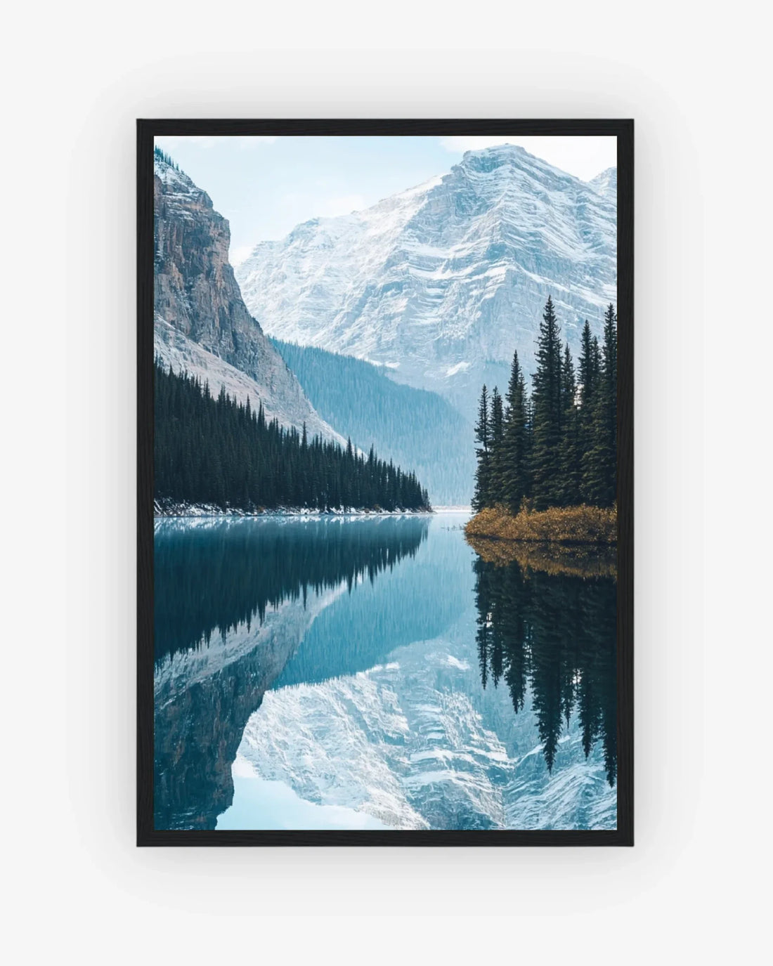 Banff Tranquility Poster Black Frame Nomad Haus