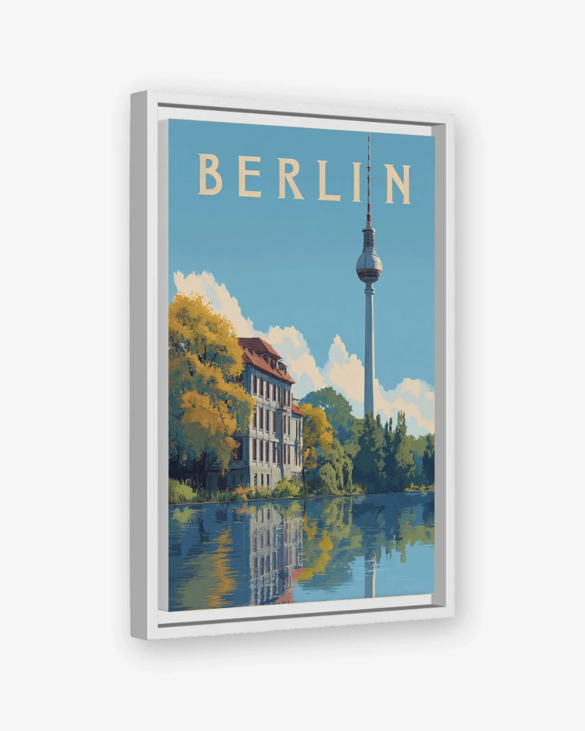 Berlin, Germany Canvas White Frame Nomad Haus