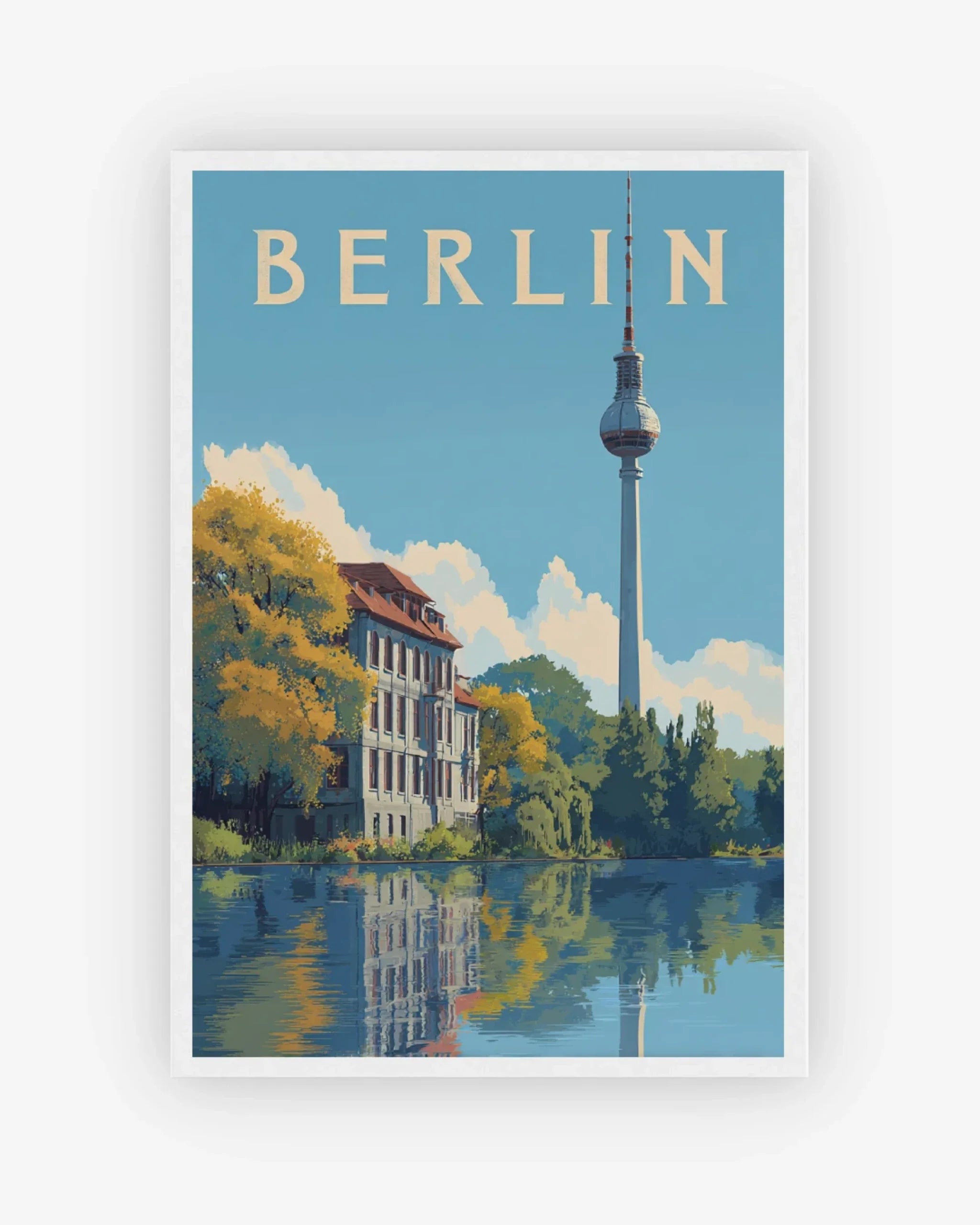 Berlin, Germany Poster White Frame Nomad Haus