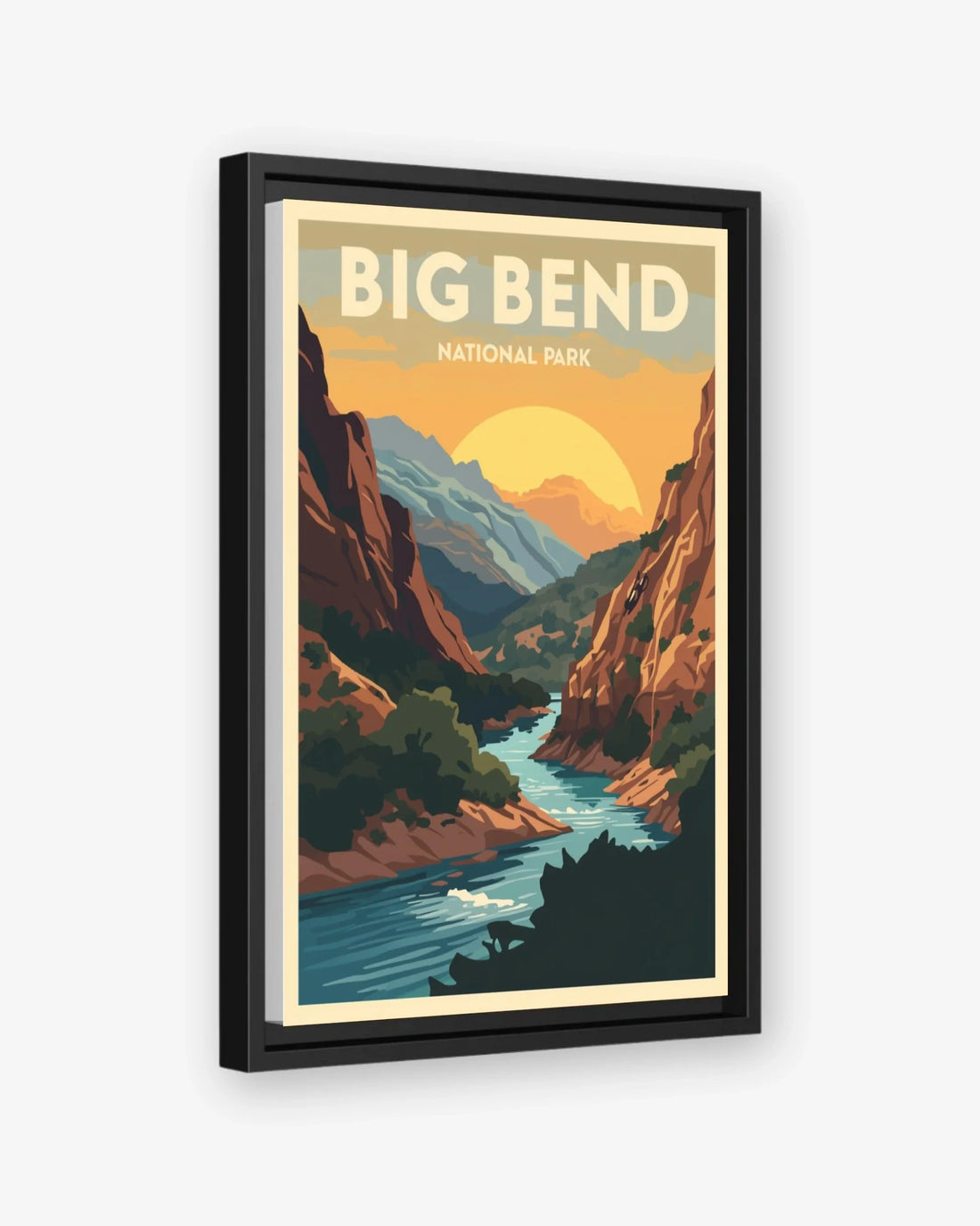 Big_Bend_National_Park_USA canvas with black frame