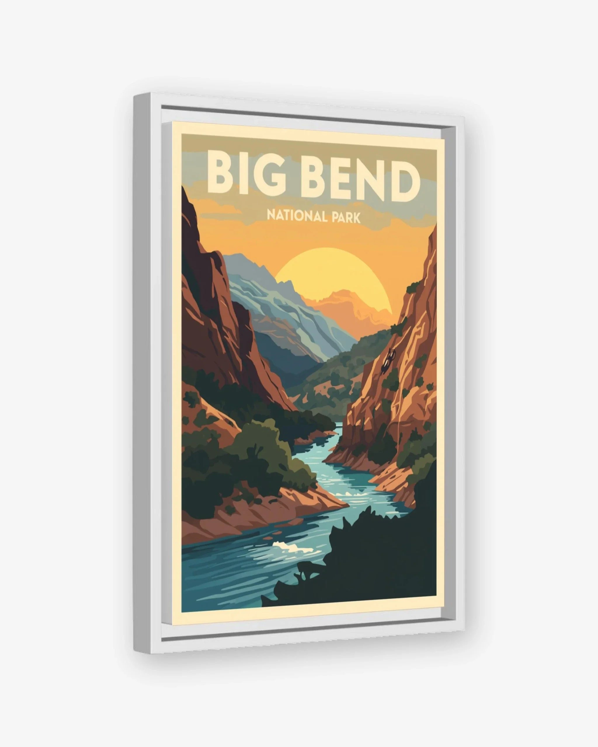 Big_Bend_National_Park_USA canvas with white frame