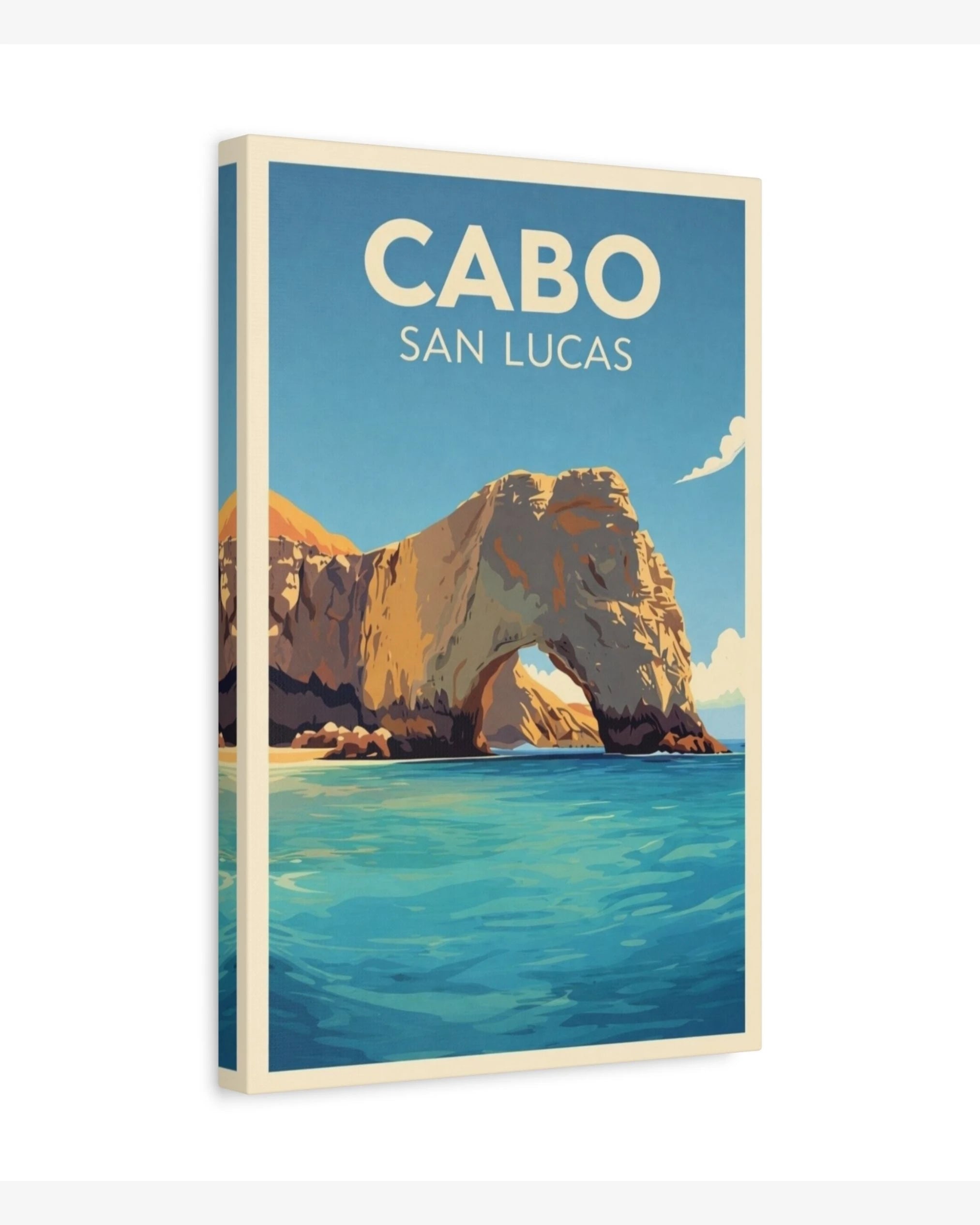 Cabo San Lucas travel poster canvas