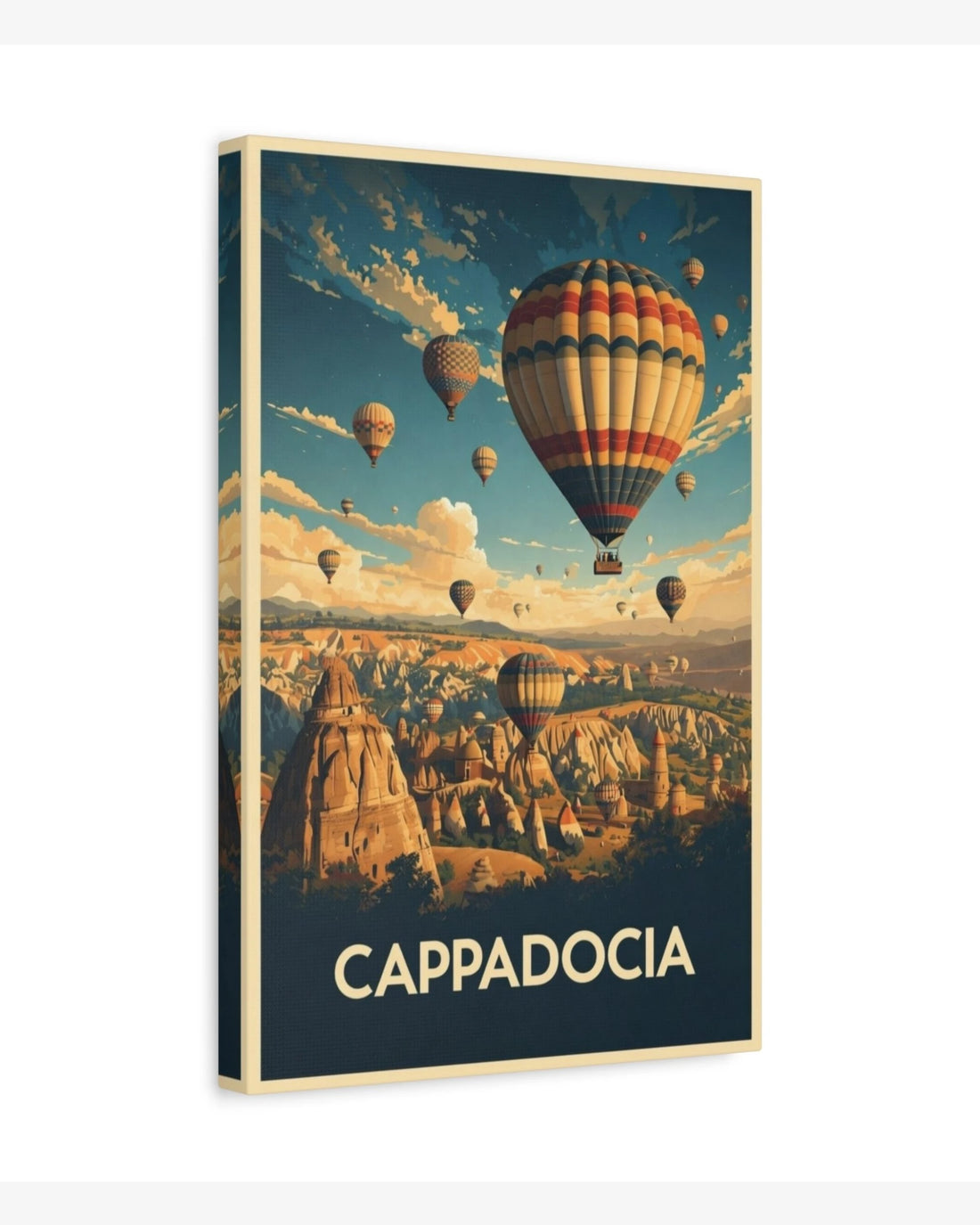 Cappadocia travel poster canvas