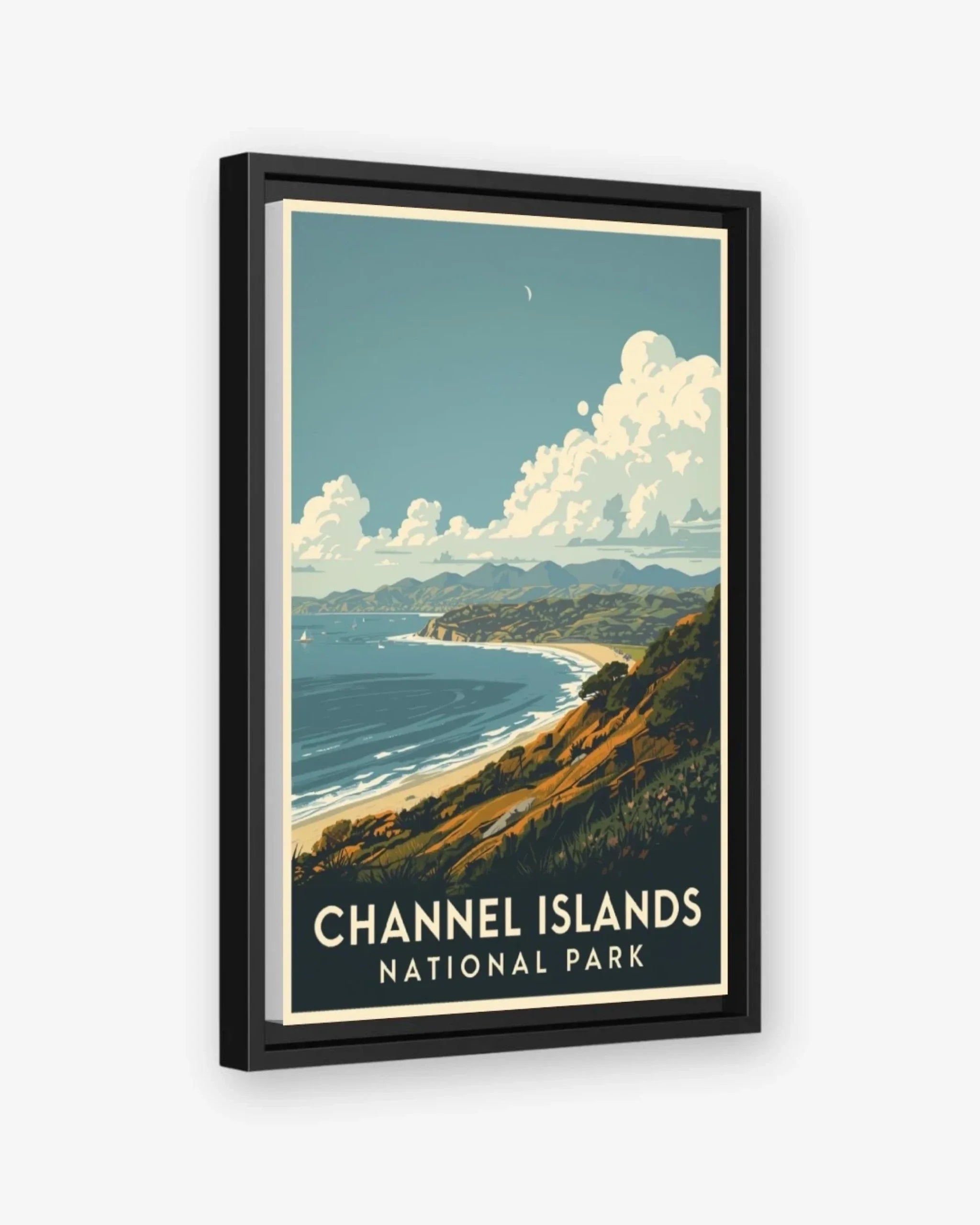 Channel Islands National Park, USA Canvas Black Frame Nomad Haus