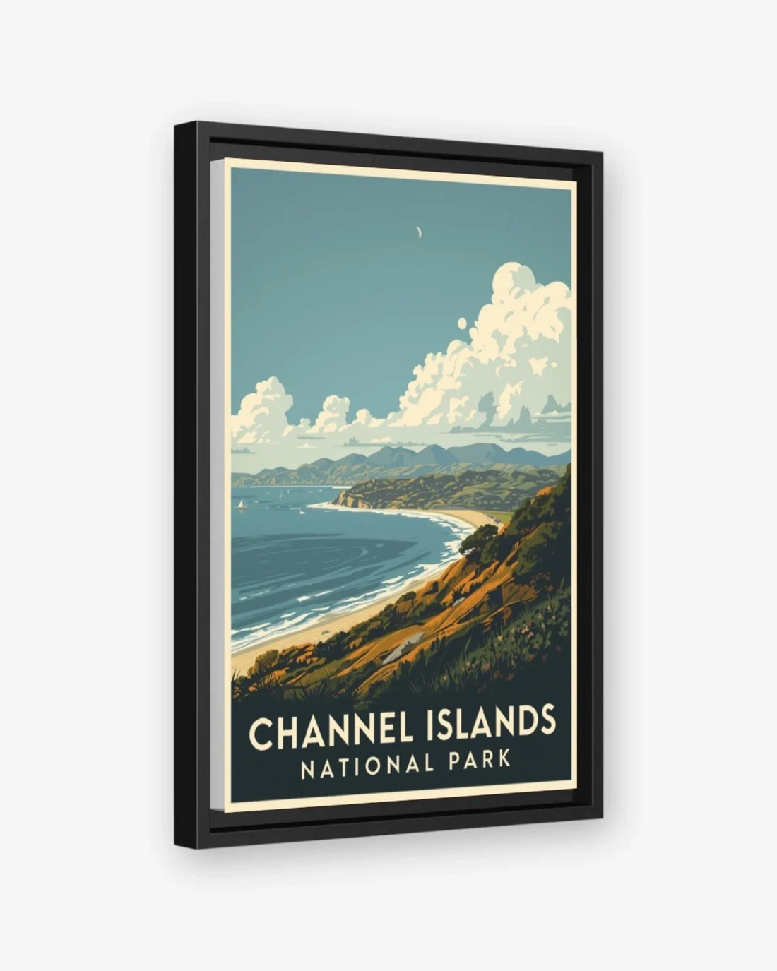 Channel Islands National Park, USA Canvas Black Frame Nomad Haus