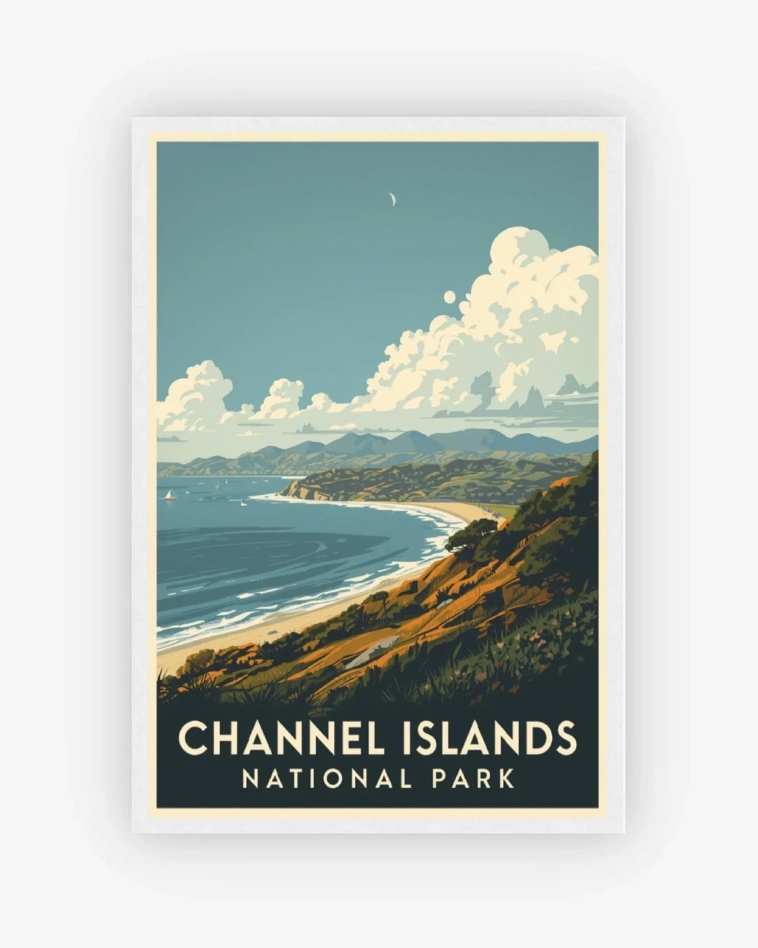 Channel Islands National Park, USA Poster White Frame Nomad Haus