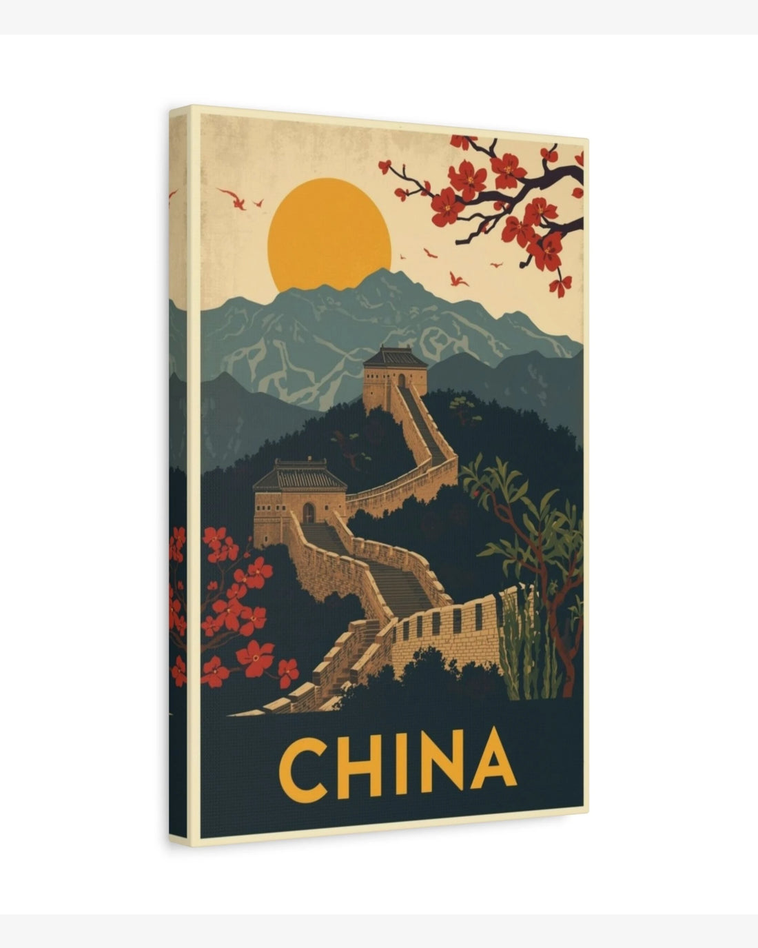 China travel poster canvas