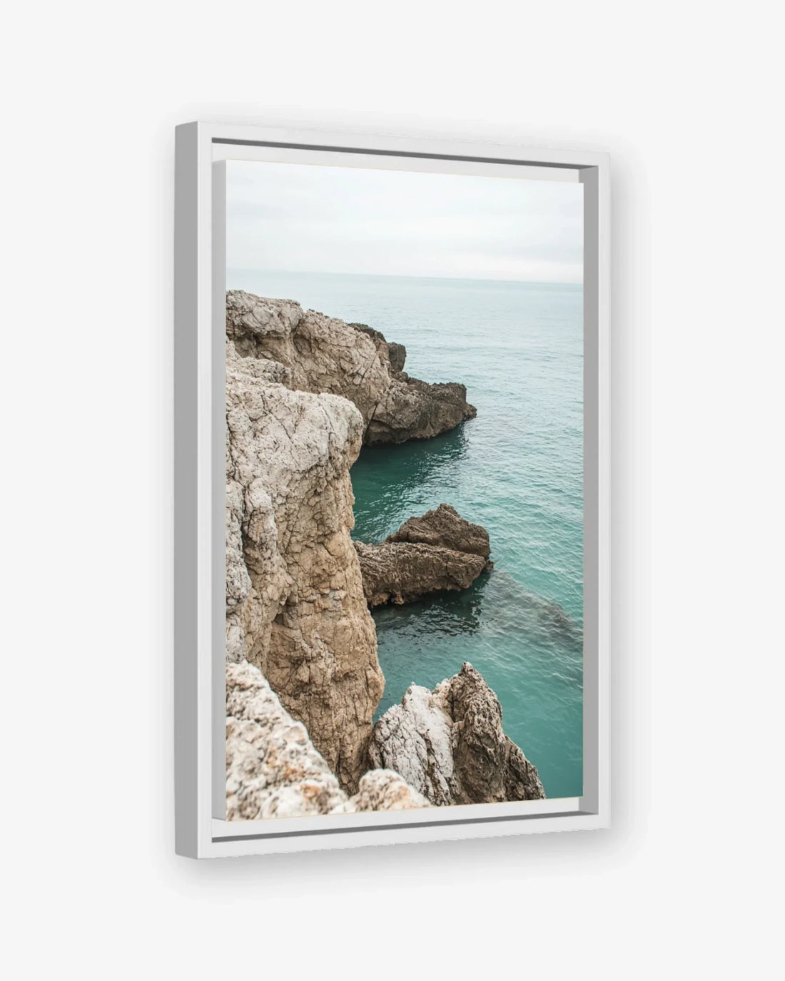 Coastal Calm Canvas White Frame Nomad Haus