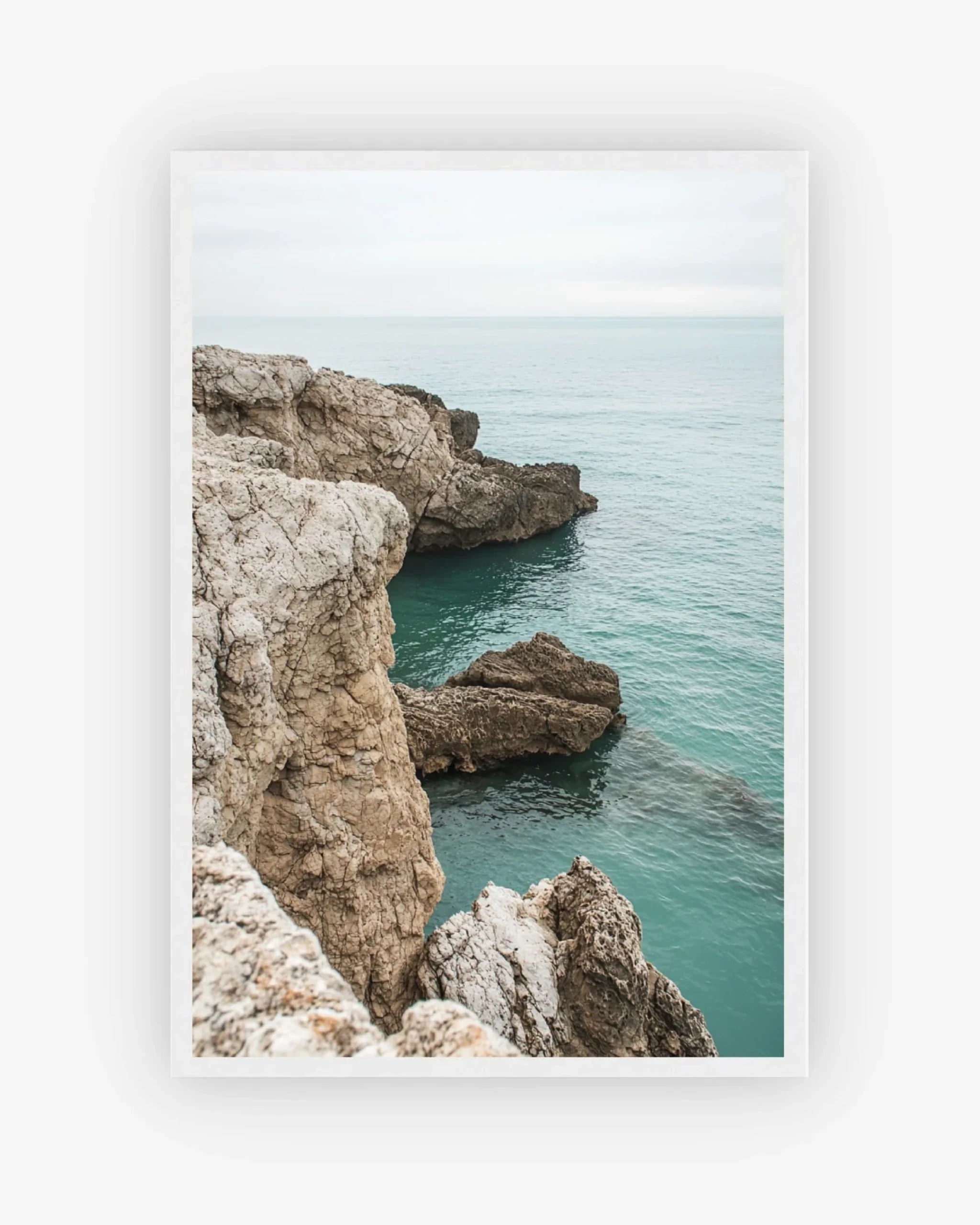 Coastal Calm Poster White Frame Nomad Haus