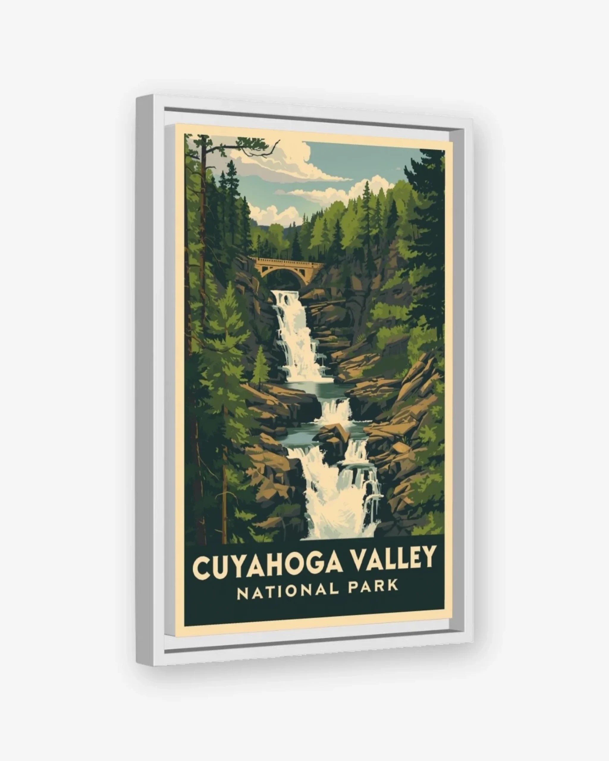 Coyahoga Valley National Park, USA Canvas White Frame Nomad Haus