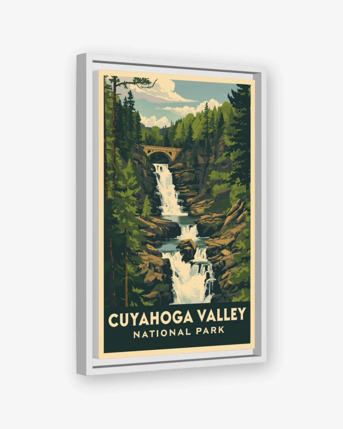 Coyahoga Valley National Park, USA Canvas White Frame Nomad Haus