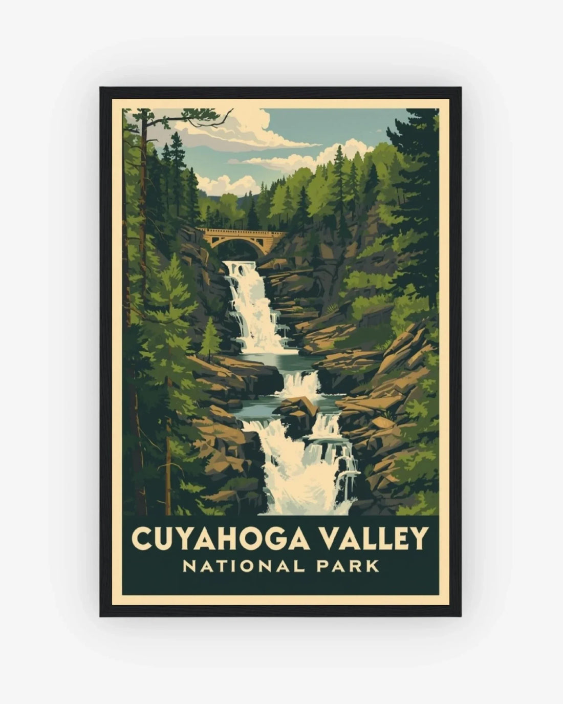 Coyahoga Valley National Park, USA Poster Black Frame Nomad Haus