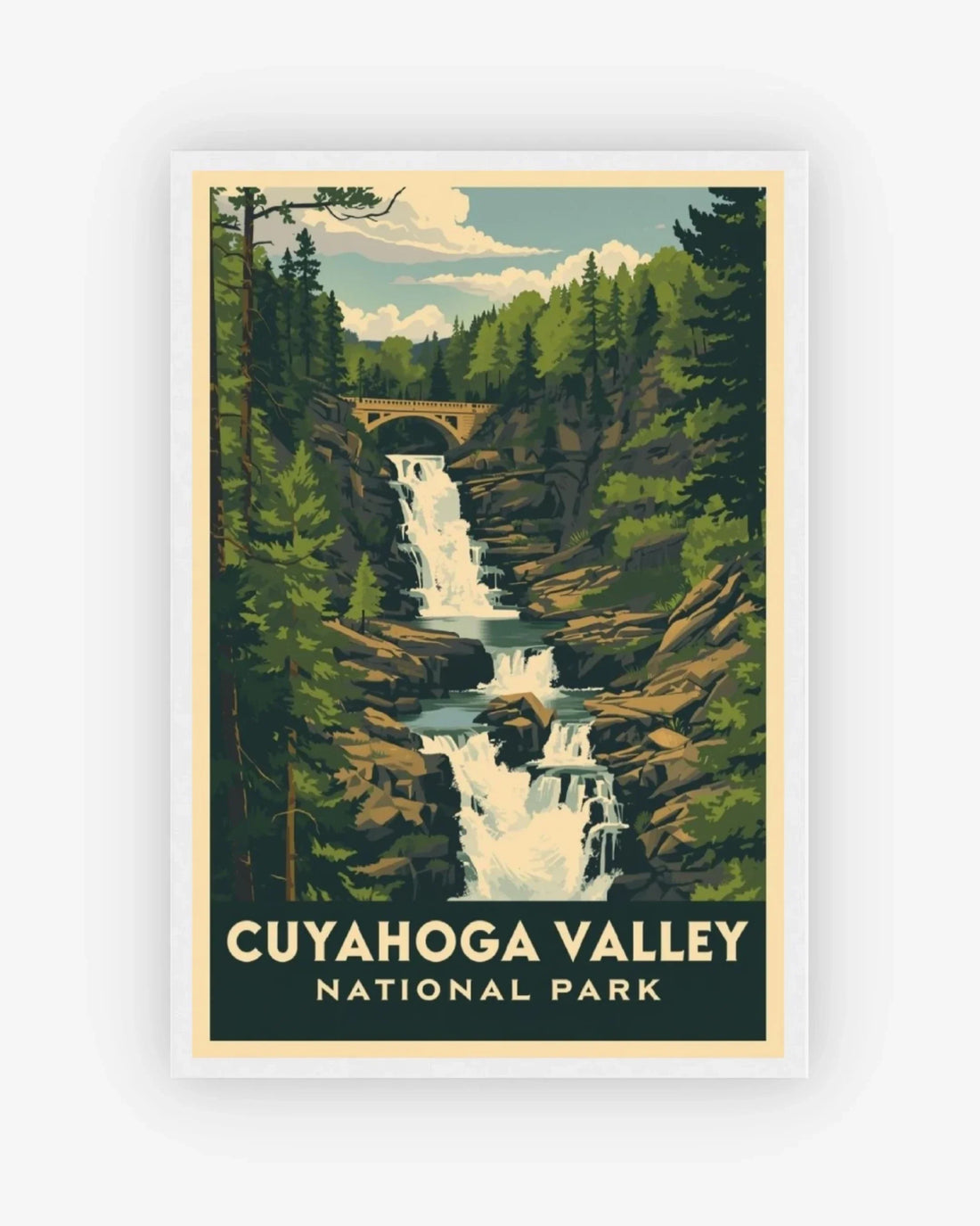 Coyahoga Valley National Park, USA Poster White Frame Nomad Haus
