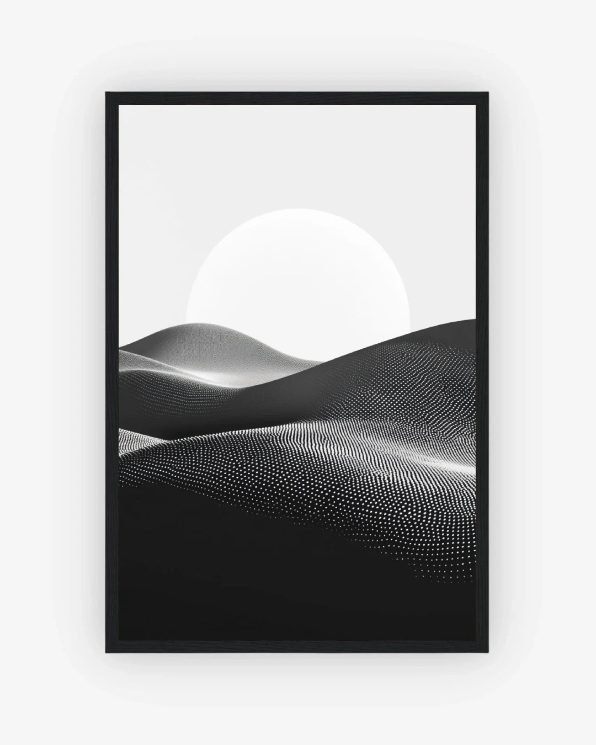 Dawn Form Poster Black Frame Nomad Haus