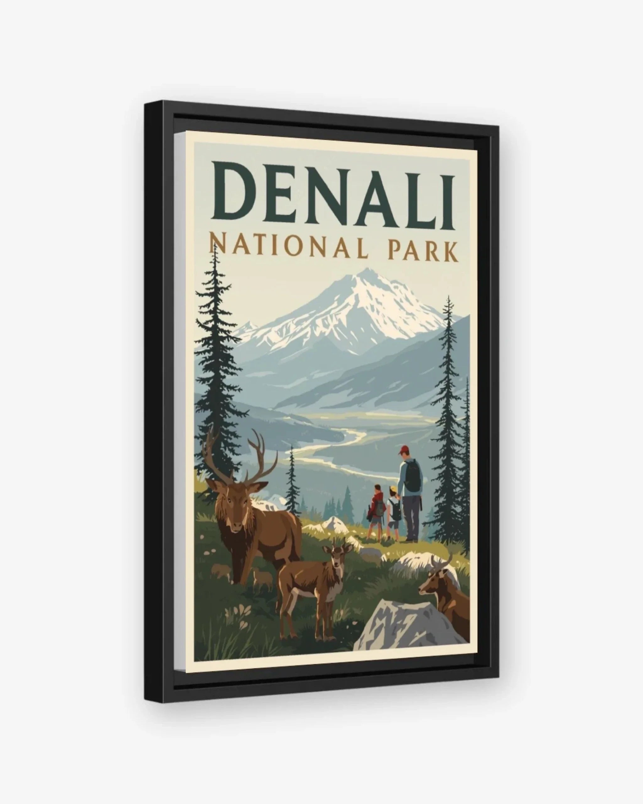 Denali National Park, USA Canvas Black Frame Nomad Haus