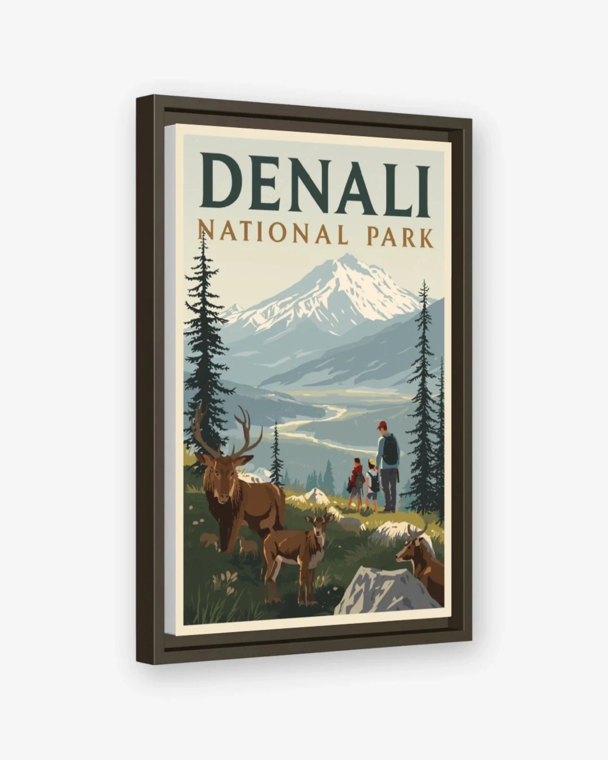 Denali National Park, USA Canva Espresso Frame Nomad Haus