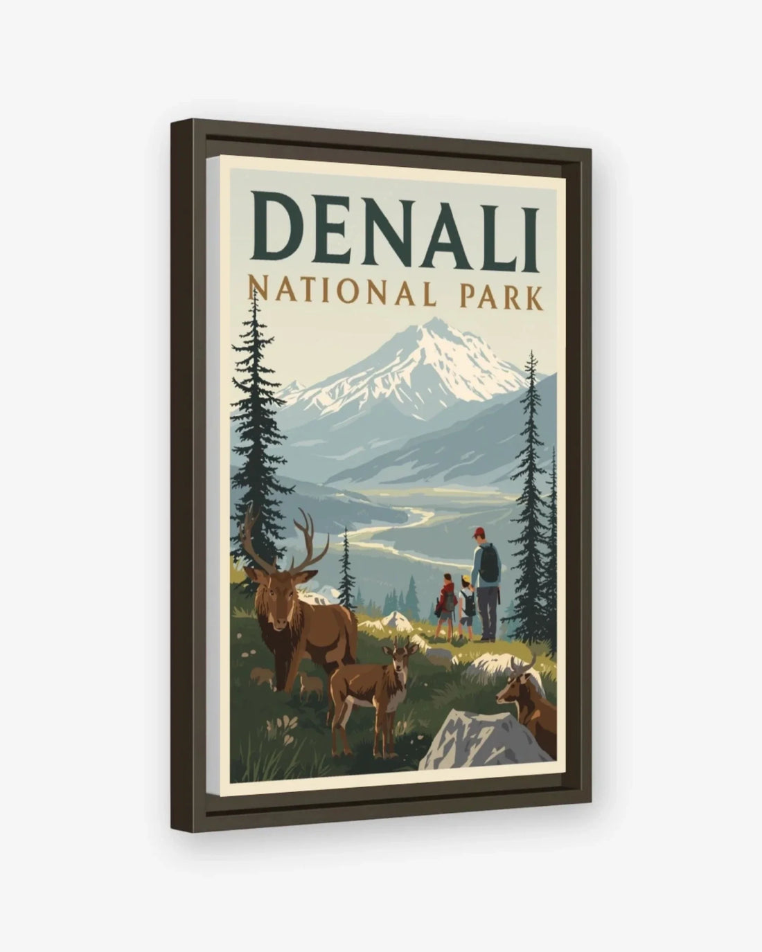 Denali National Park, USA Canva Espresso Frame Nomad Haus