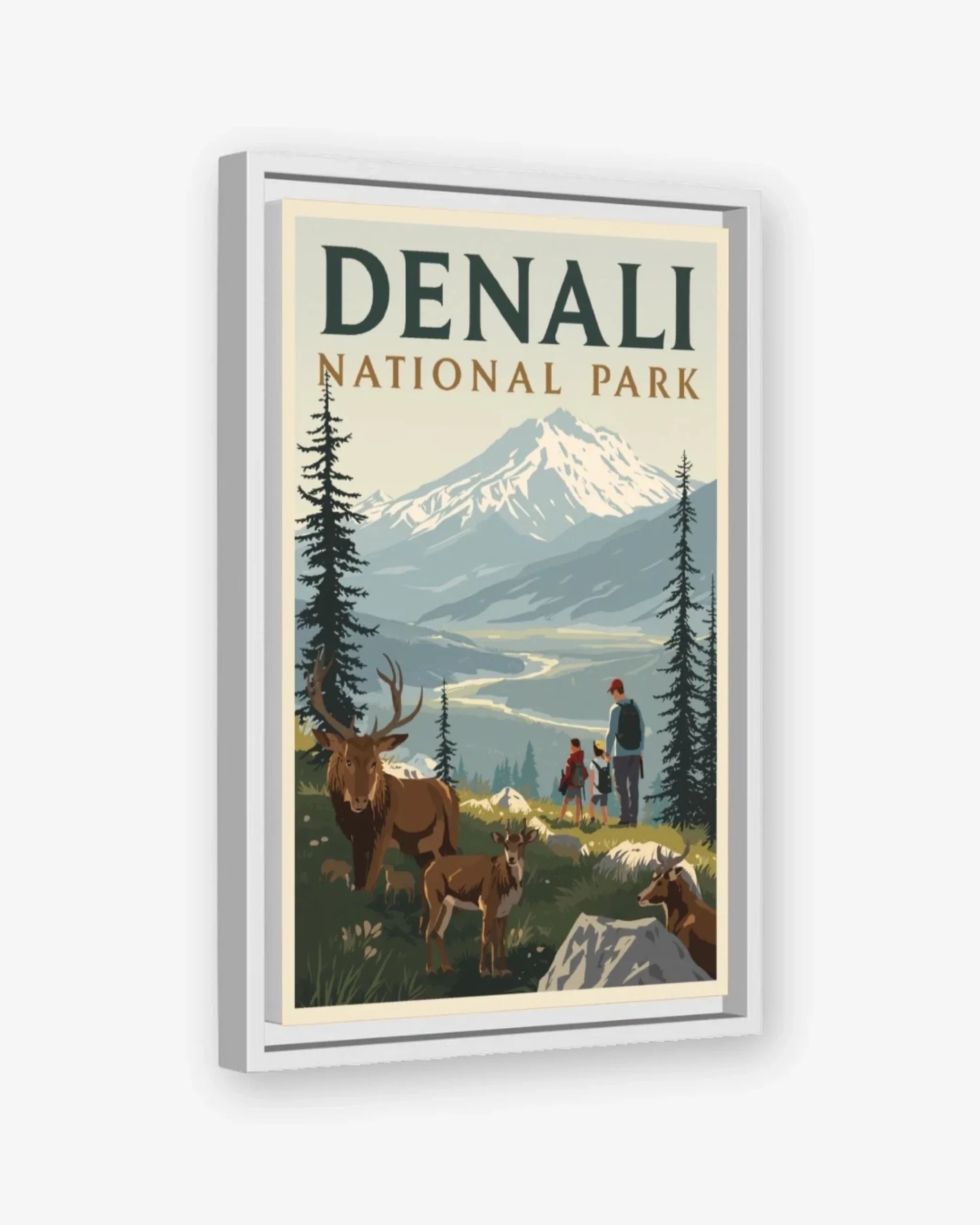 Denali National Park, USA Canvas White Frame Nomad Haus