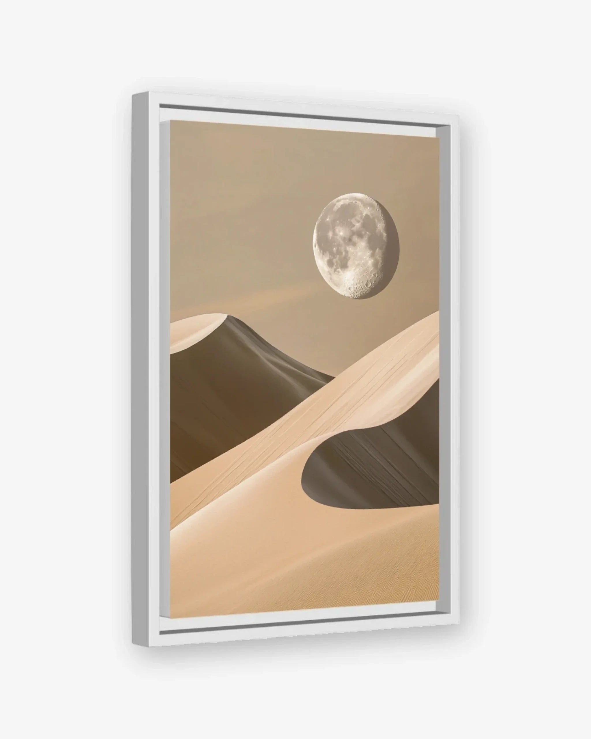 Desert Moon Canvas White Frame Nomad Haus