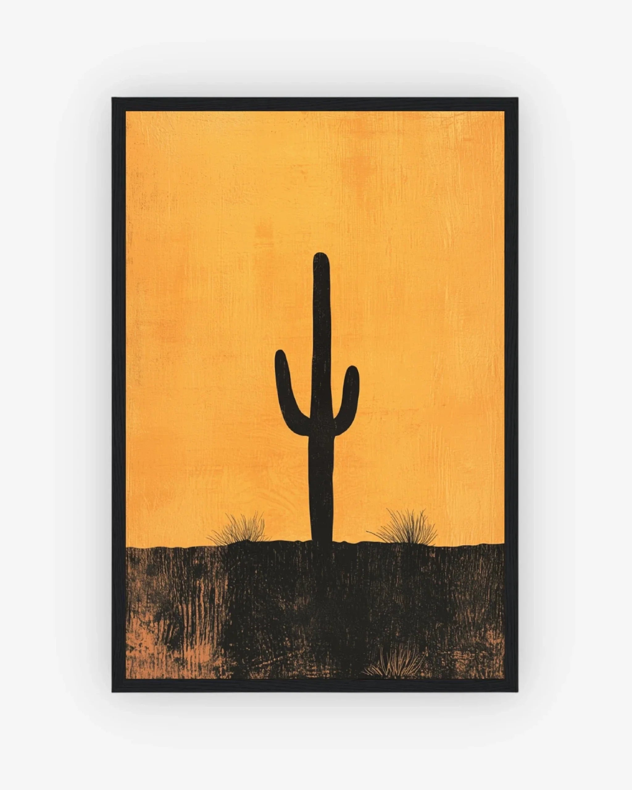 Desert Solitude Poster Black Frame Nomad Haus